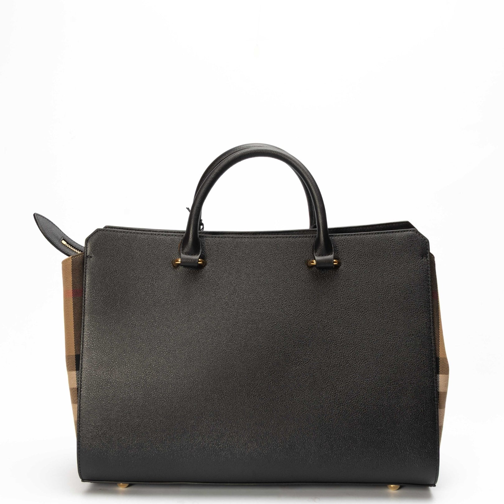 Burberry Black Vintage Check Banwell Convertible Bag