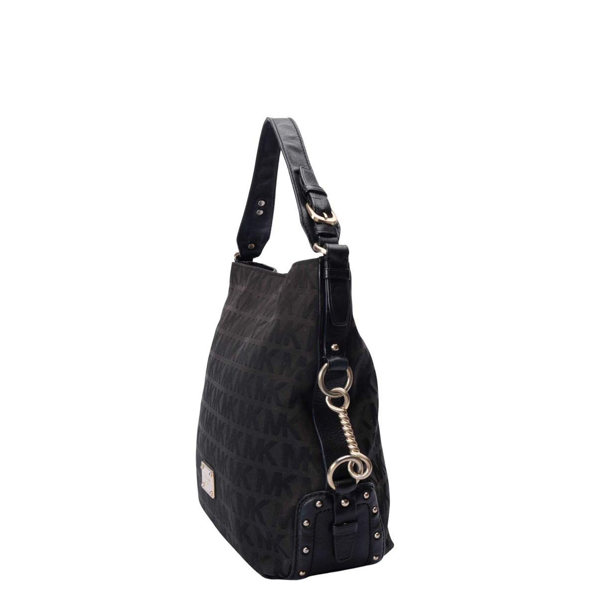 Michael Kors Black Signature Logo Hobo