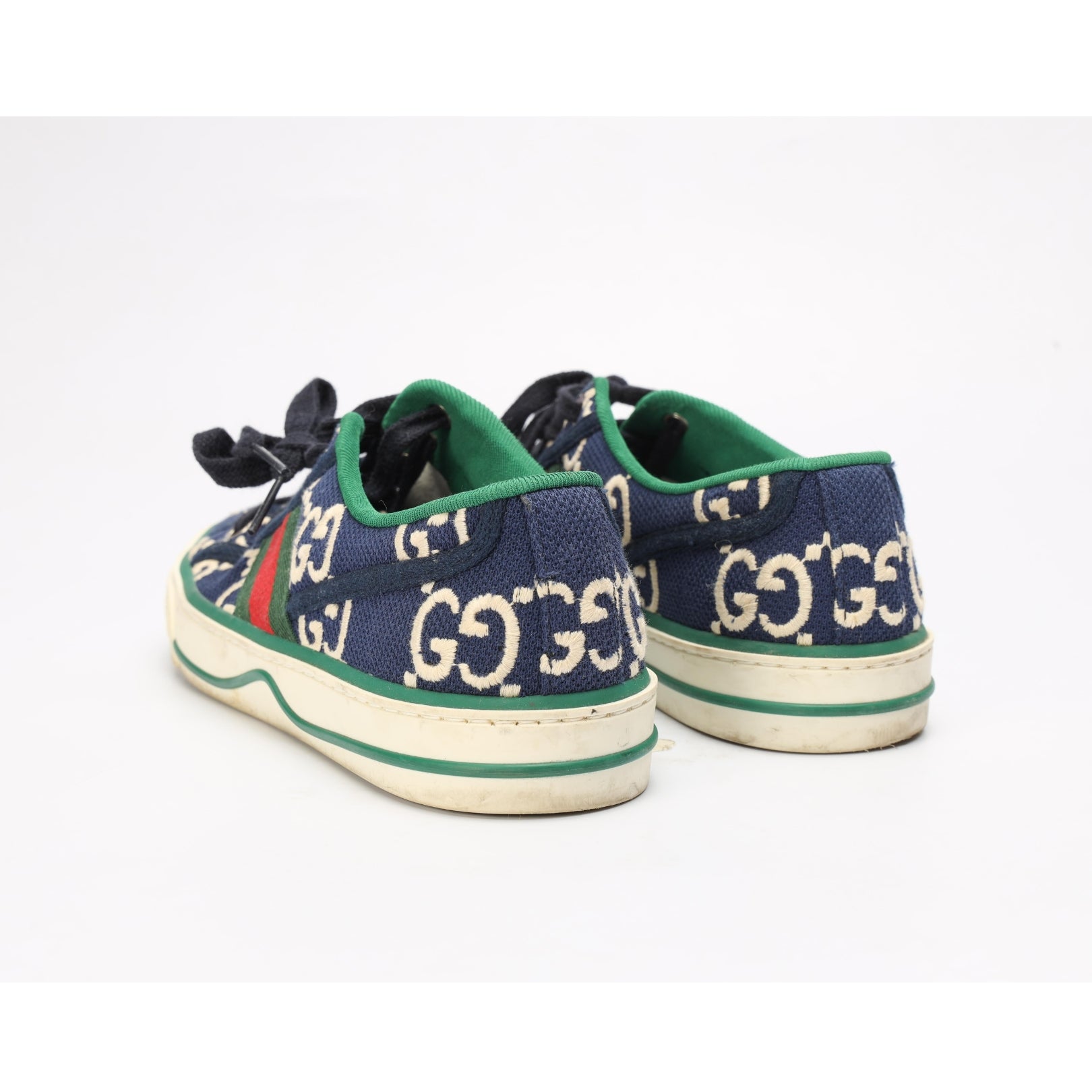 Gucci Blue GG Tennis 1977 Low Top Sneakers