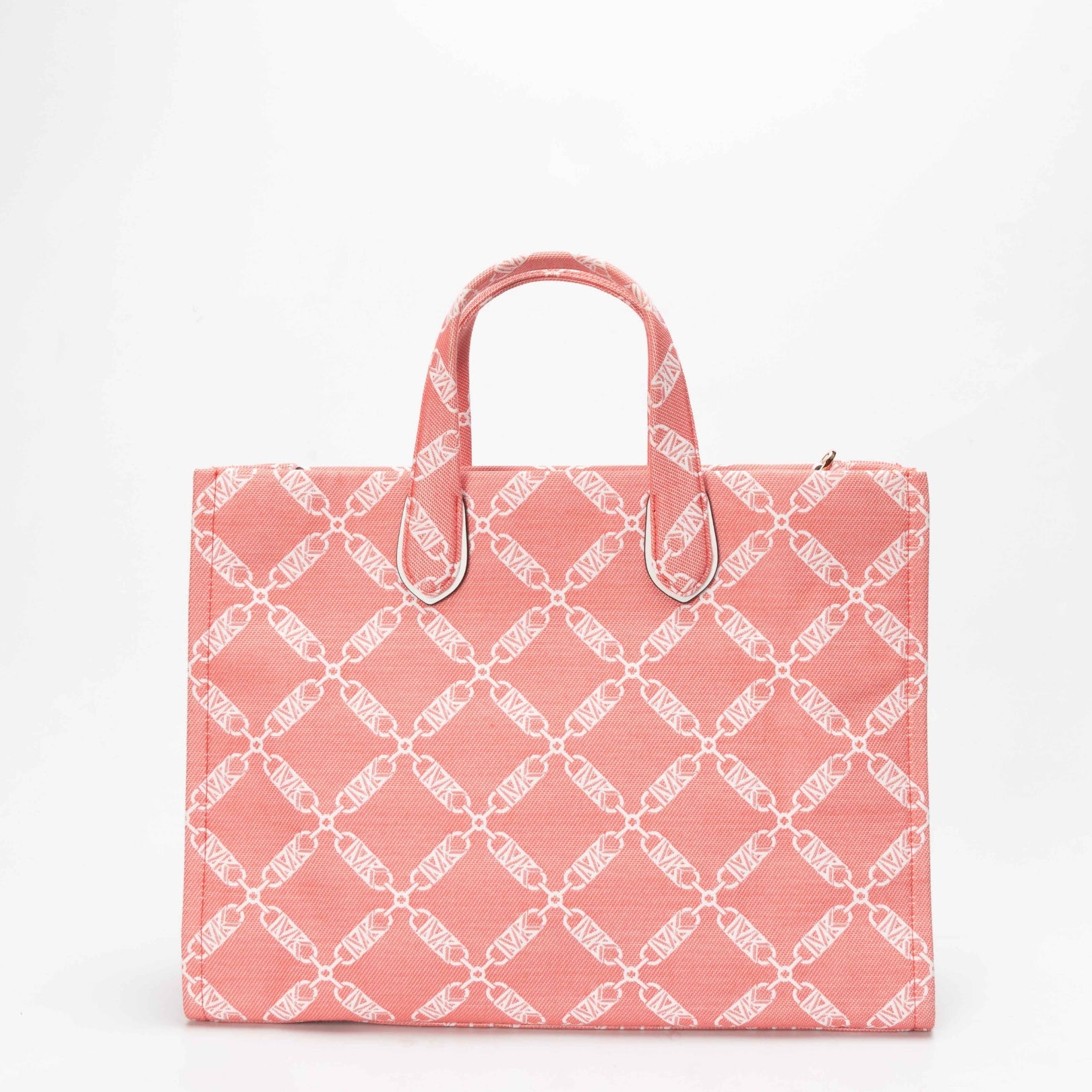 Michael Kors Rose Gigi Empire Logo Jacquard Messenger Bag