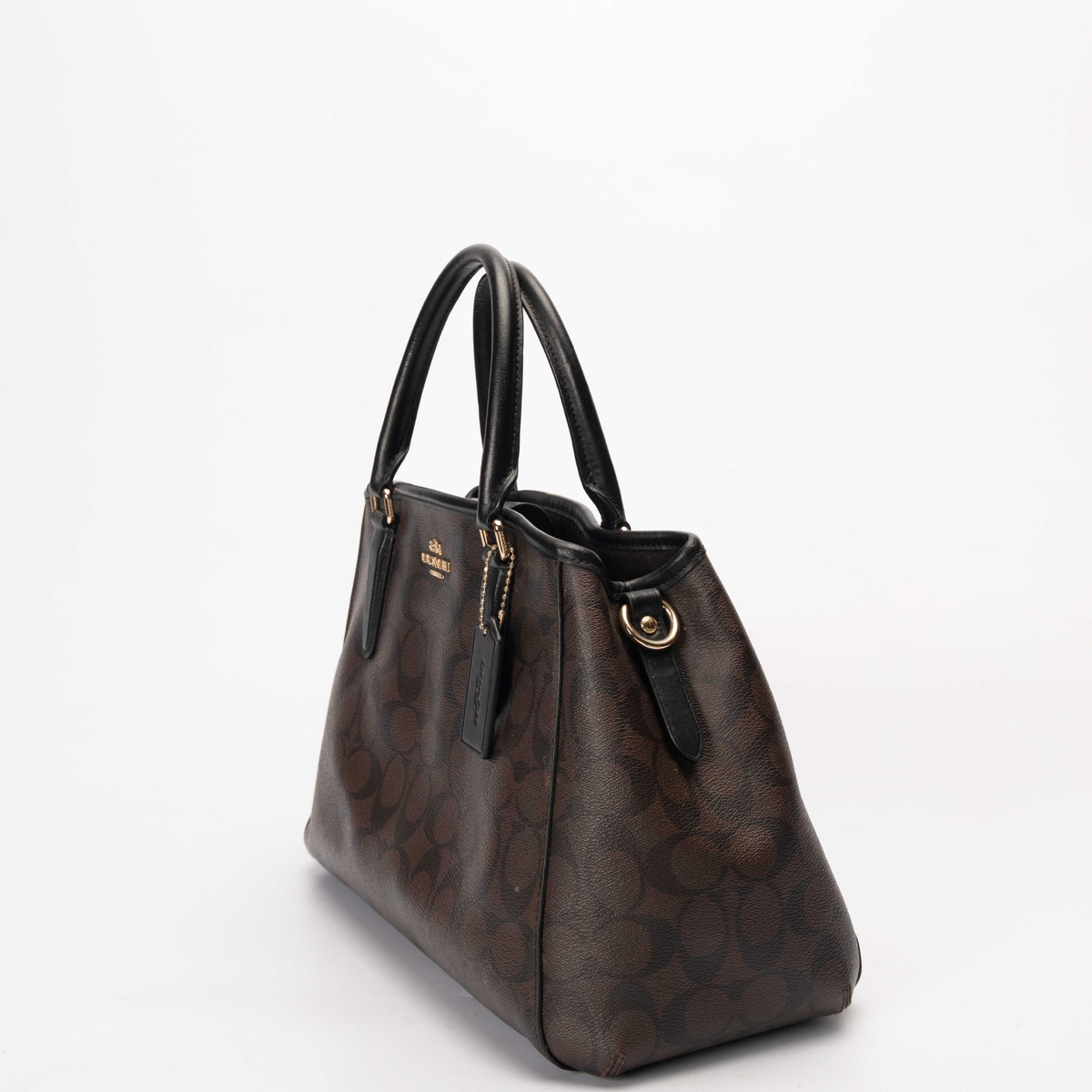 Coach Lillie Carryall Signature Logo Satchel
