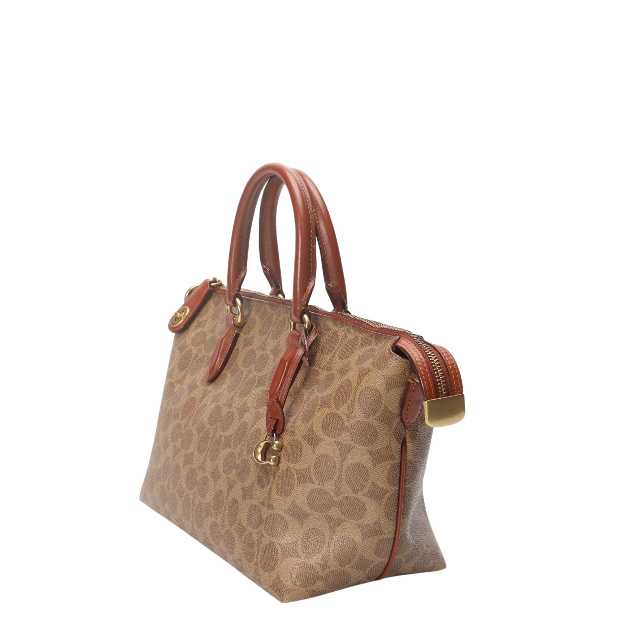 Coach Cara Signature Satchel
