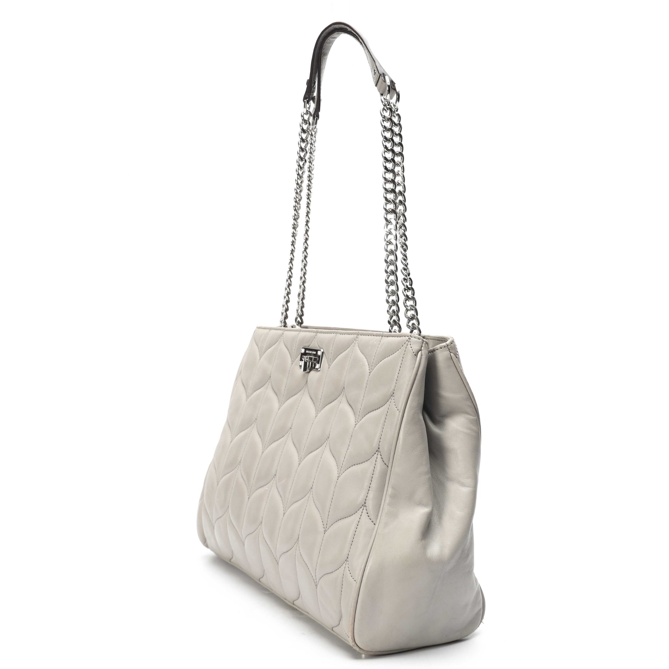 Michael Kors Grey Quilted Peyton Tote