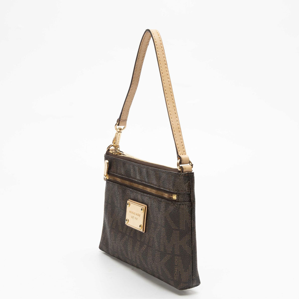Michael Kors Jet Set Brown Wristlet