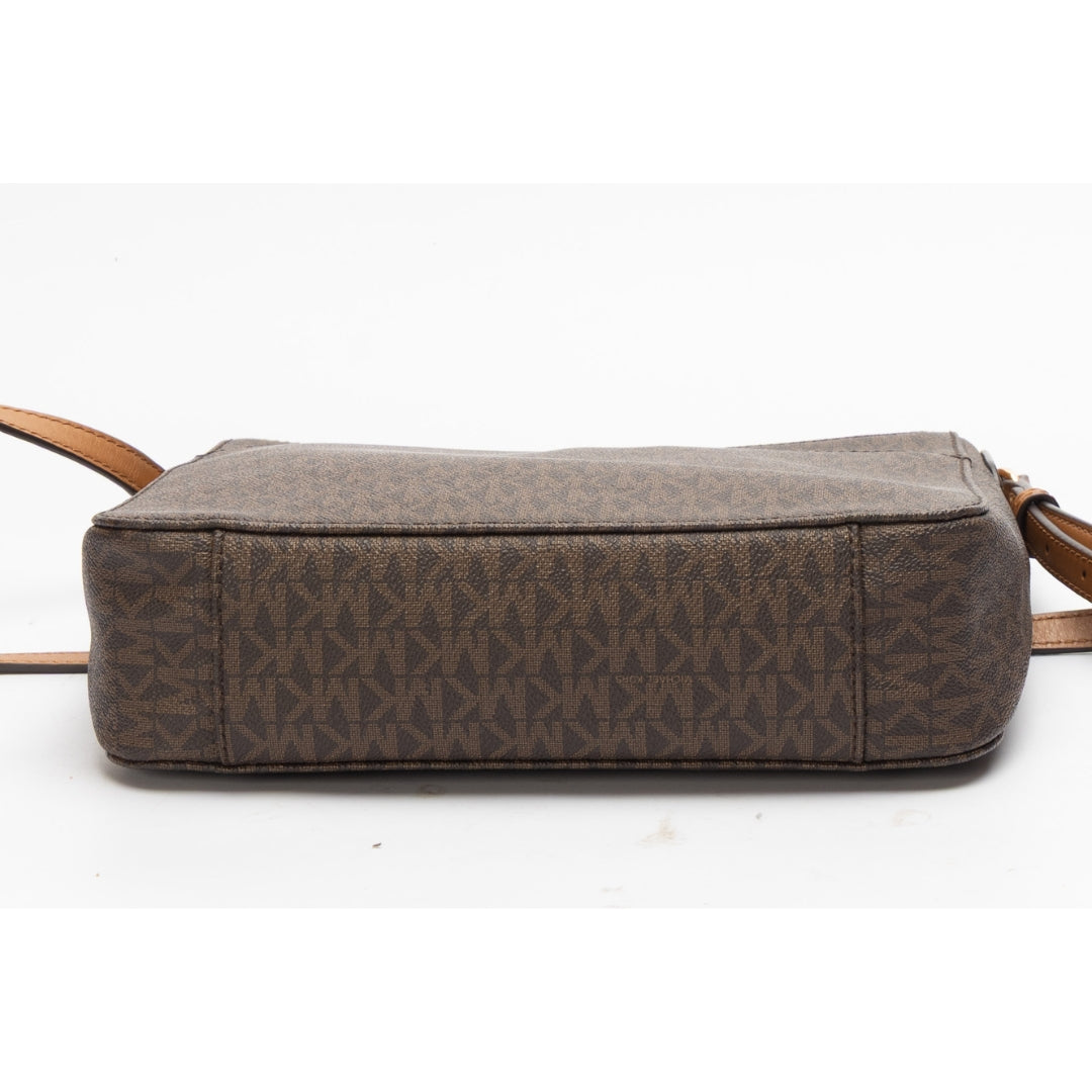 Michael Kors Jet Set Travel Signature Logo Messenger Bag