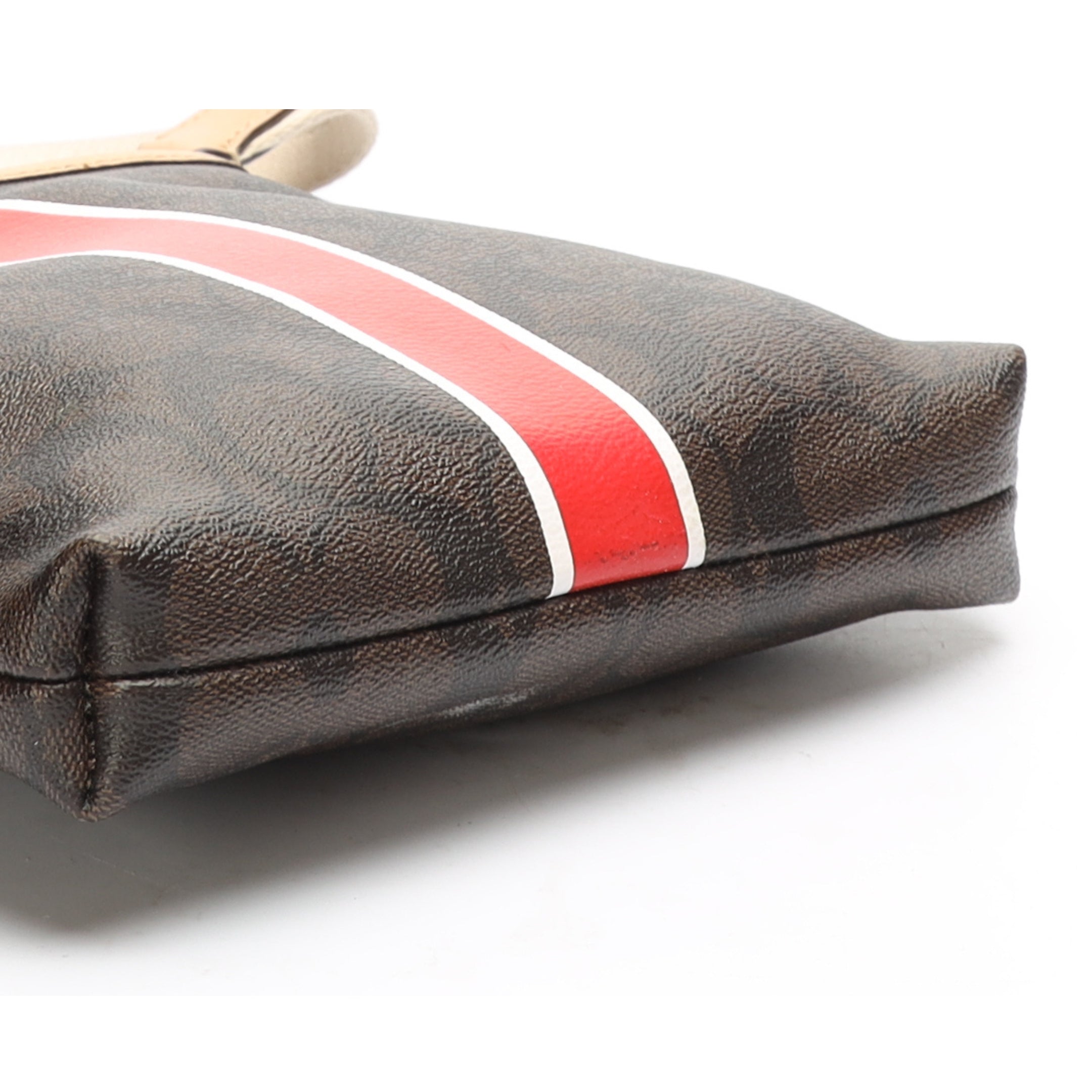 Coach Kitt Brown Canvas Crossbody Bag