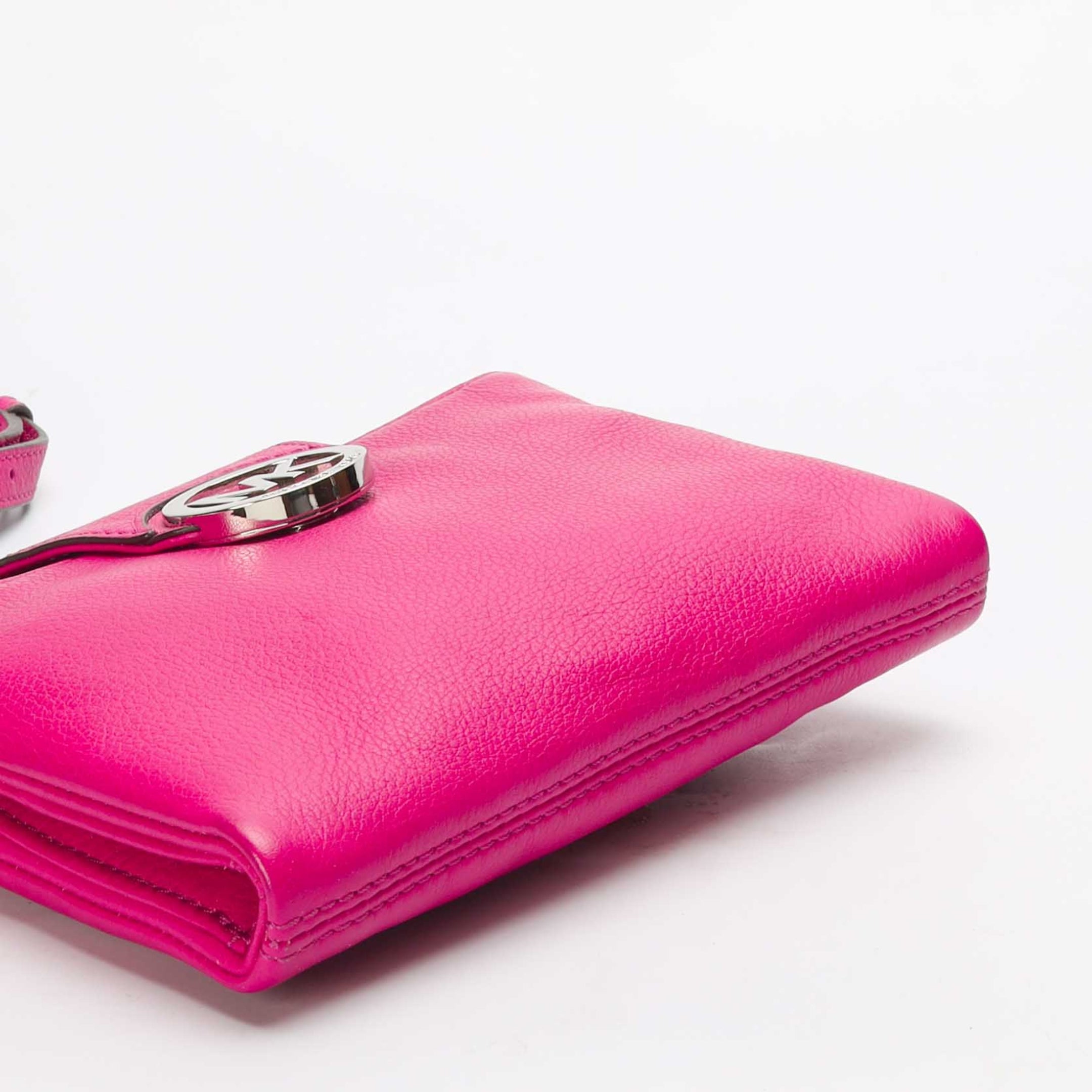 Michael Kors Pink Fulton Small Crossbody Bag