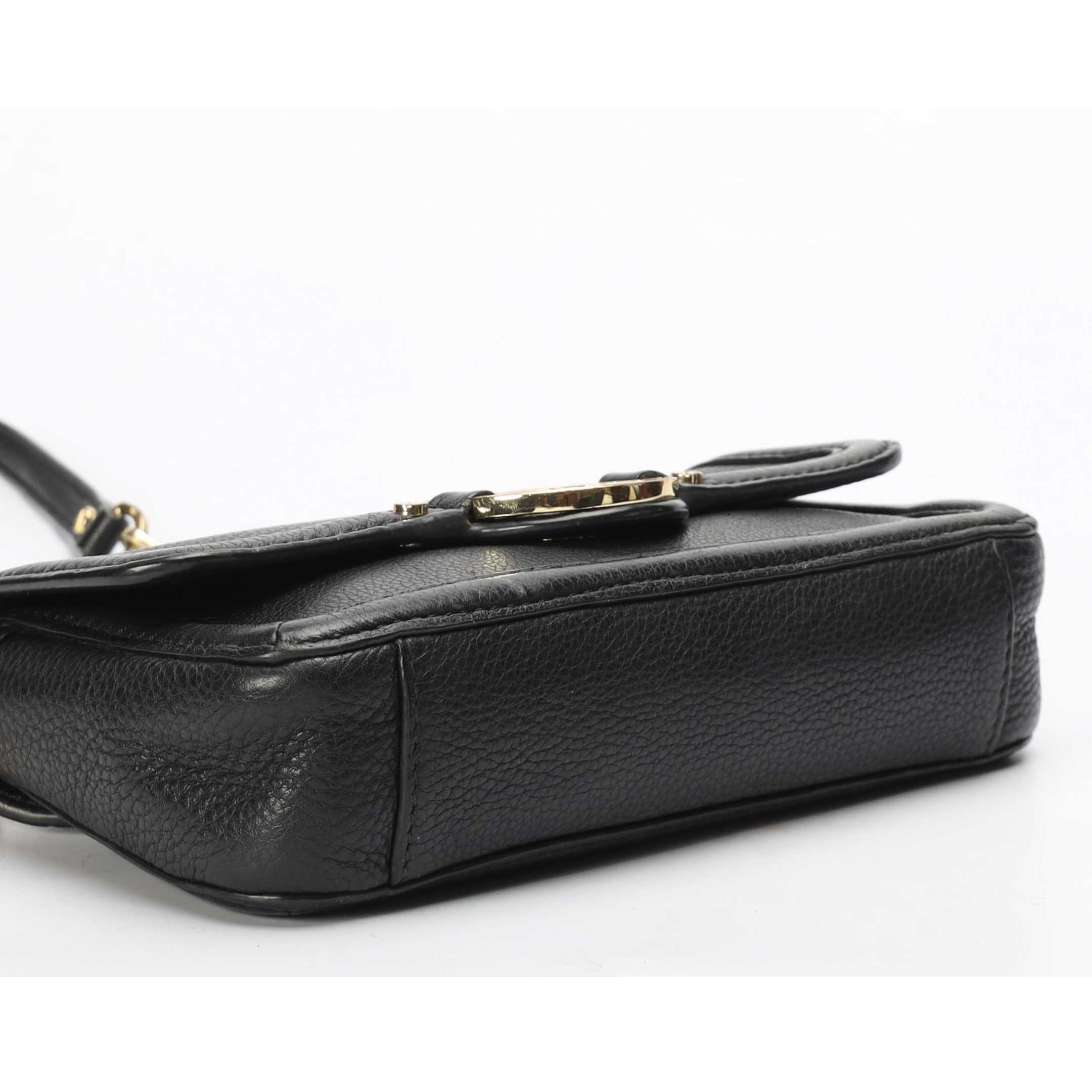 Tory Burch Black Amanda Flap Crossbody Bag