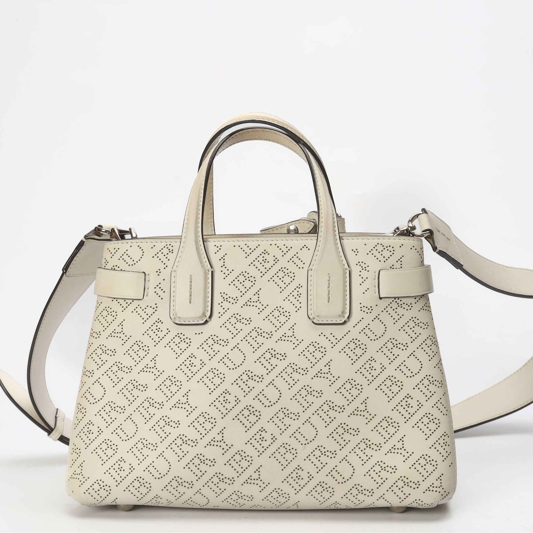 Burberry Perforated Banner Tote