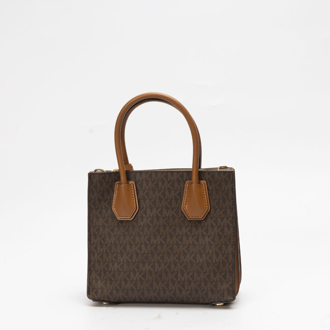 Michael Kors Brown Mercer Logo Crossbody Bag