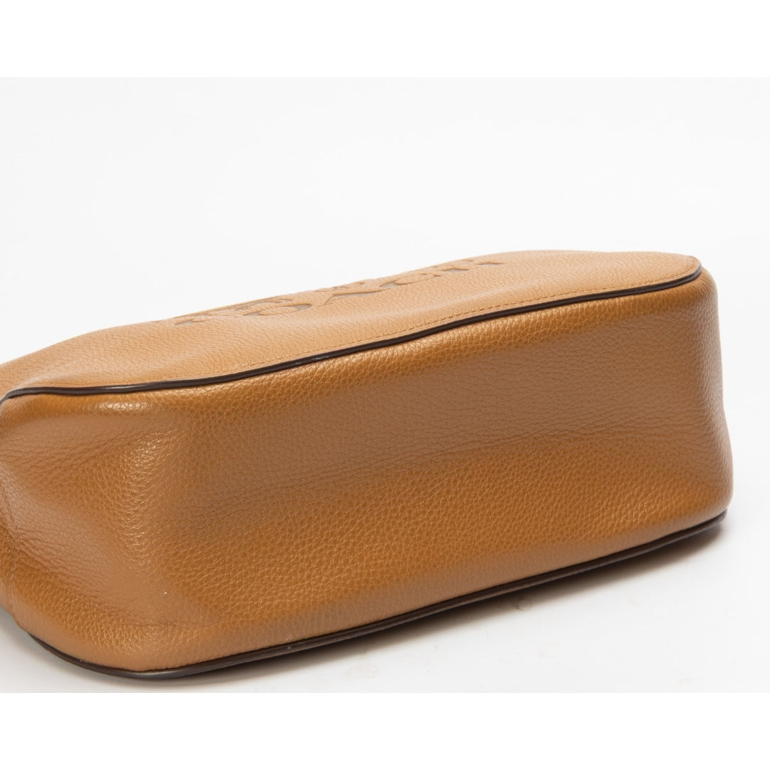 Coach Tan Horse & Carriage Logo Hobo Bag