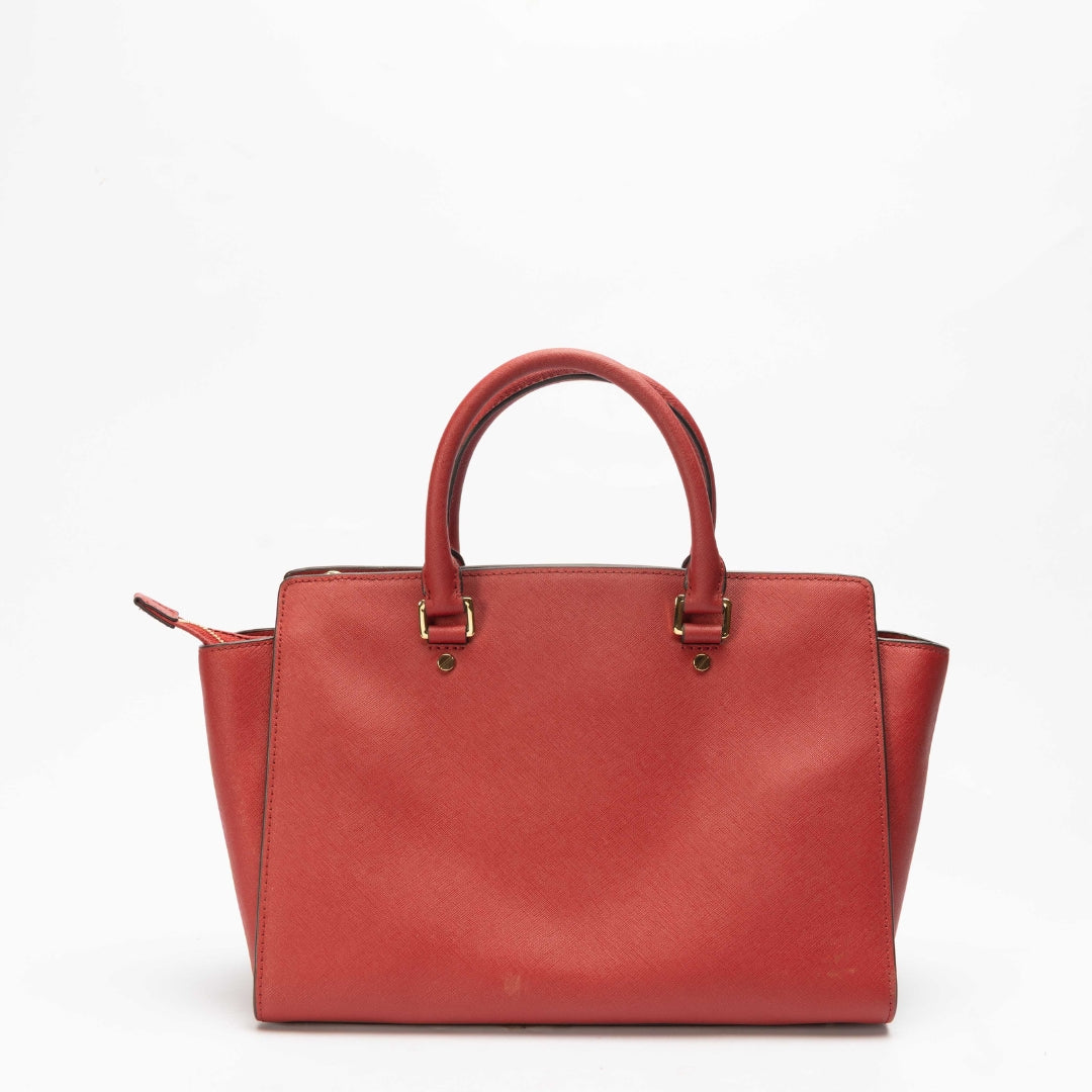 Michael Kors Red Selma Satchel