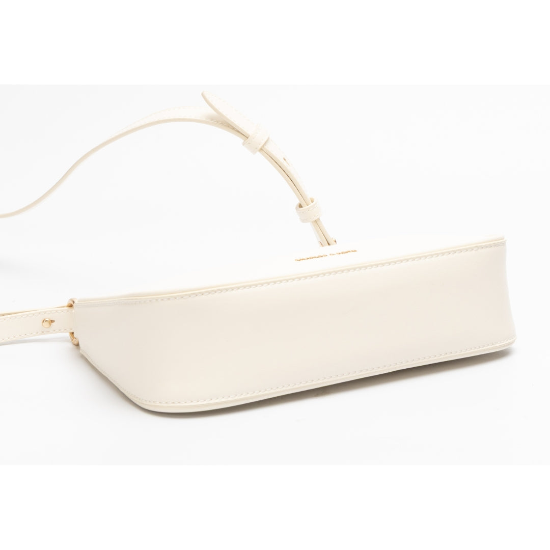 Charles & Keith Cream Lane Trapeze Bag