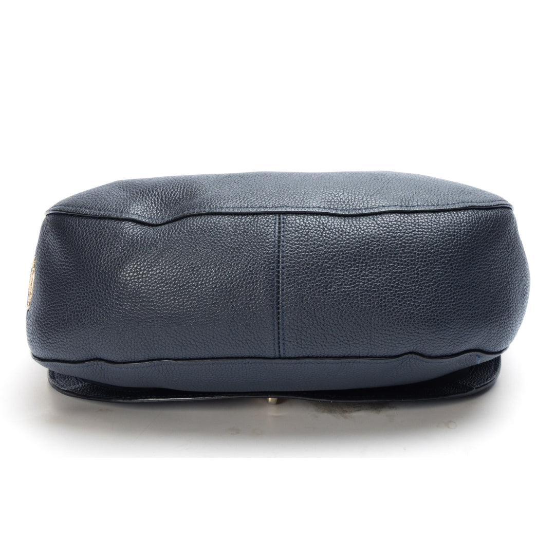 Coach Navy Turnlock Hobo Bag