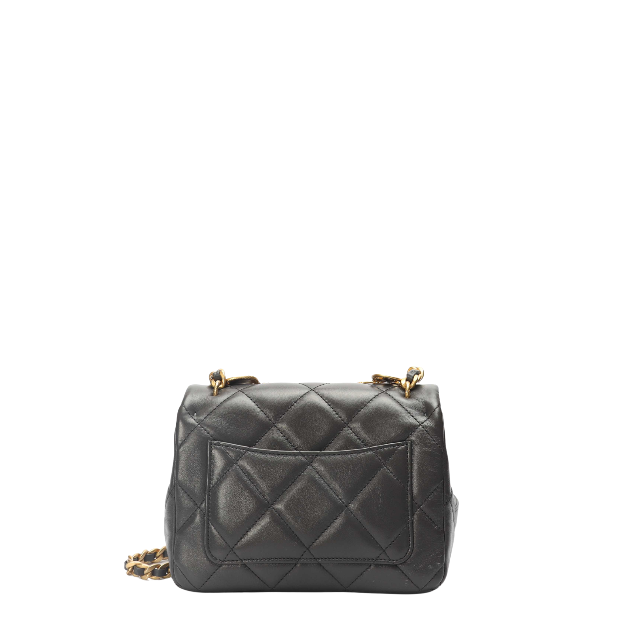 Chanel Quilted Flap Black Crossbody Bag