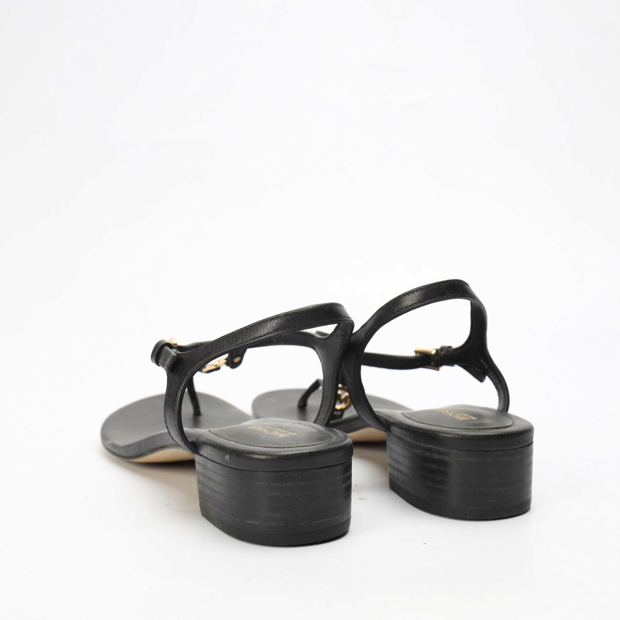 Michael Kors Black Thong Sandals