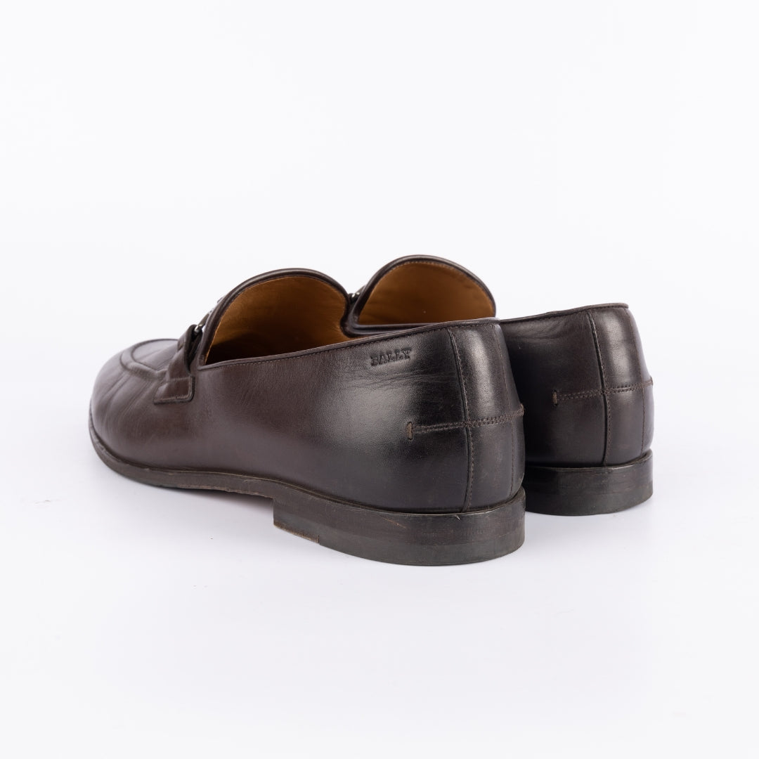 Bally Brown Leather Loafers