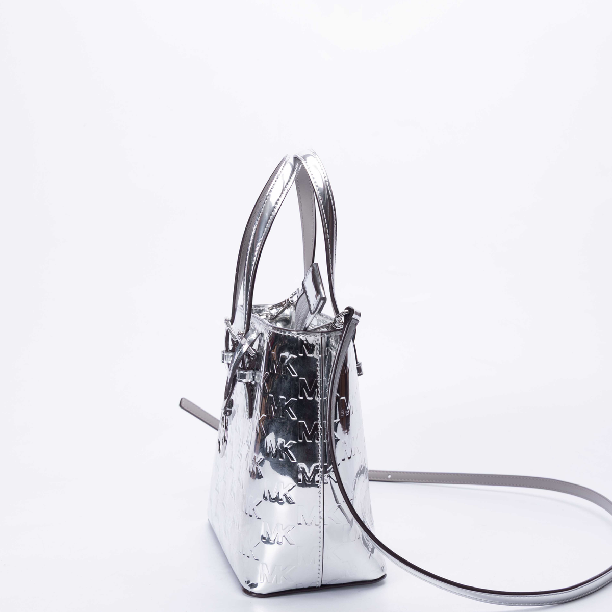 Michael Kors Jet Set Metallic Logo Convertible Bag