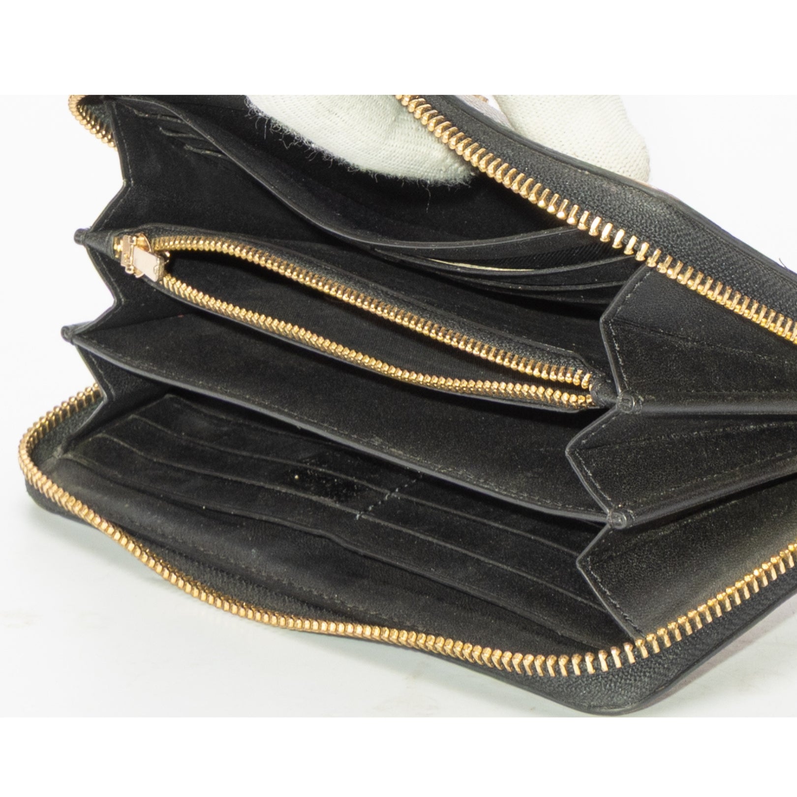 Coach Bee Print Long Zip Around Wallet