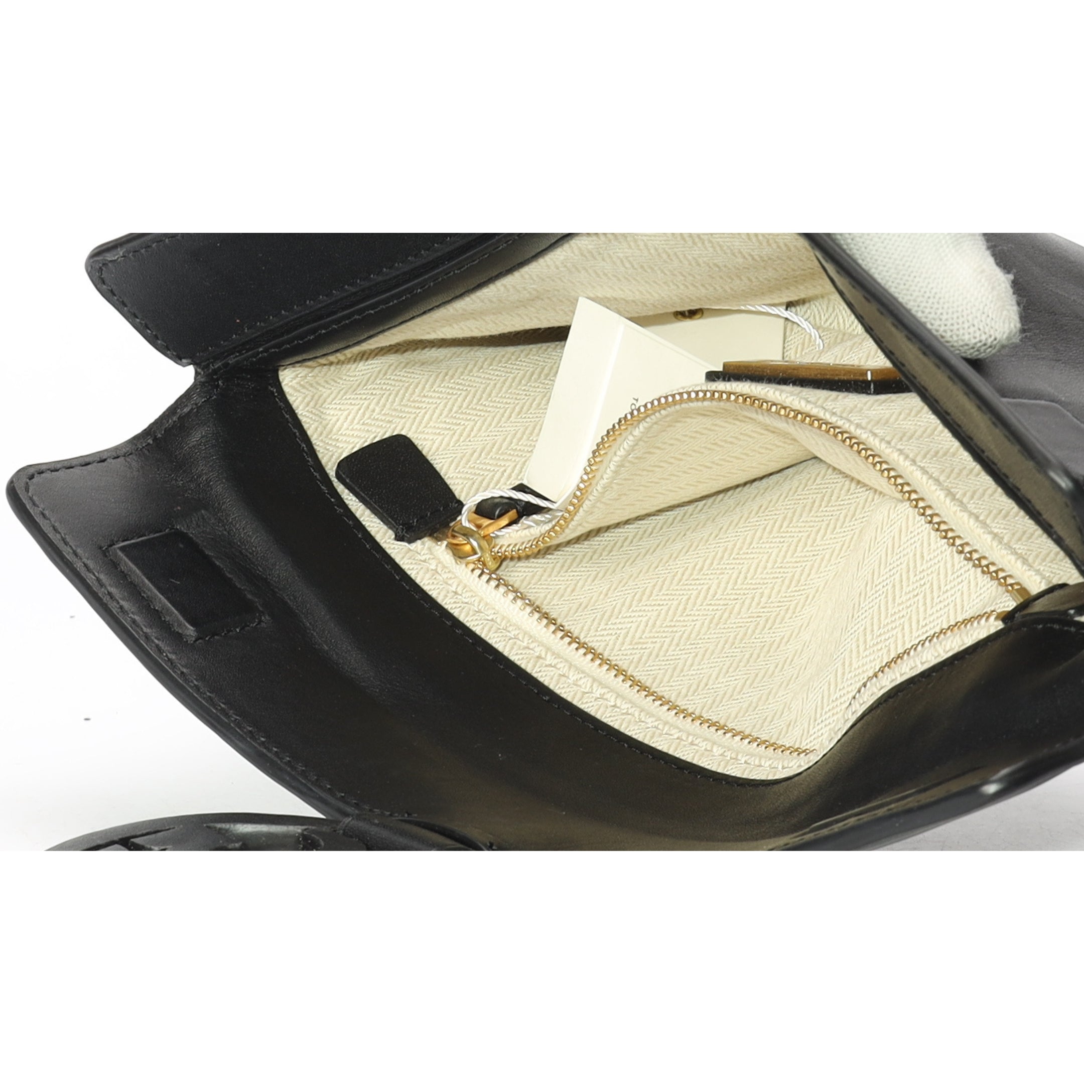 Tory Burch Miller Black Metal Clutch