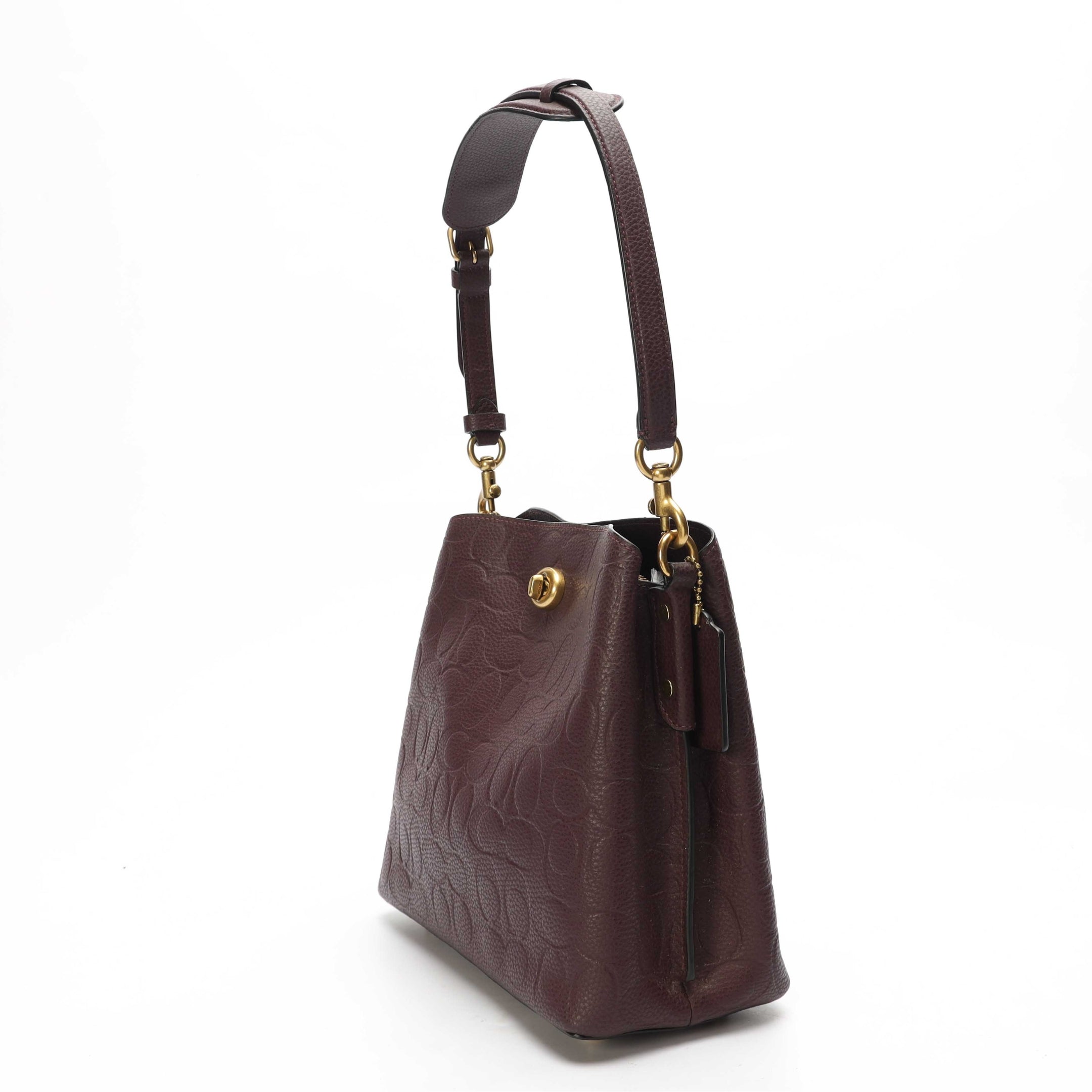 Coach Willow Signature Leather Bucket Bag