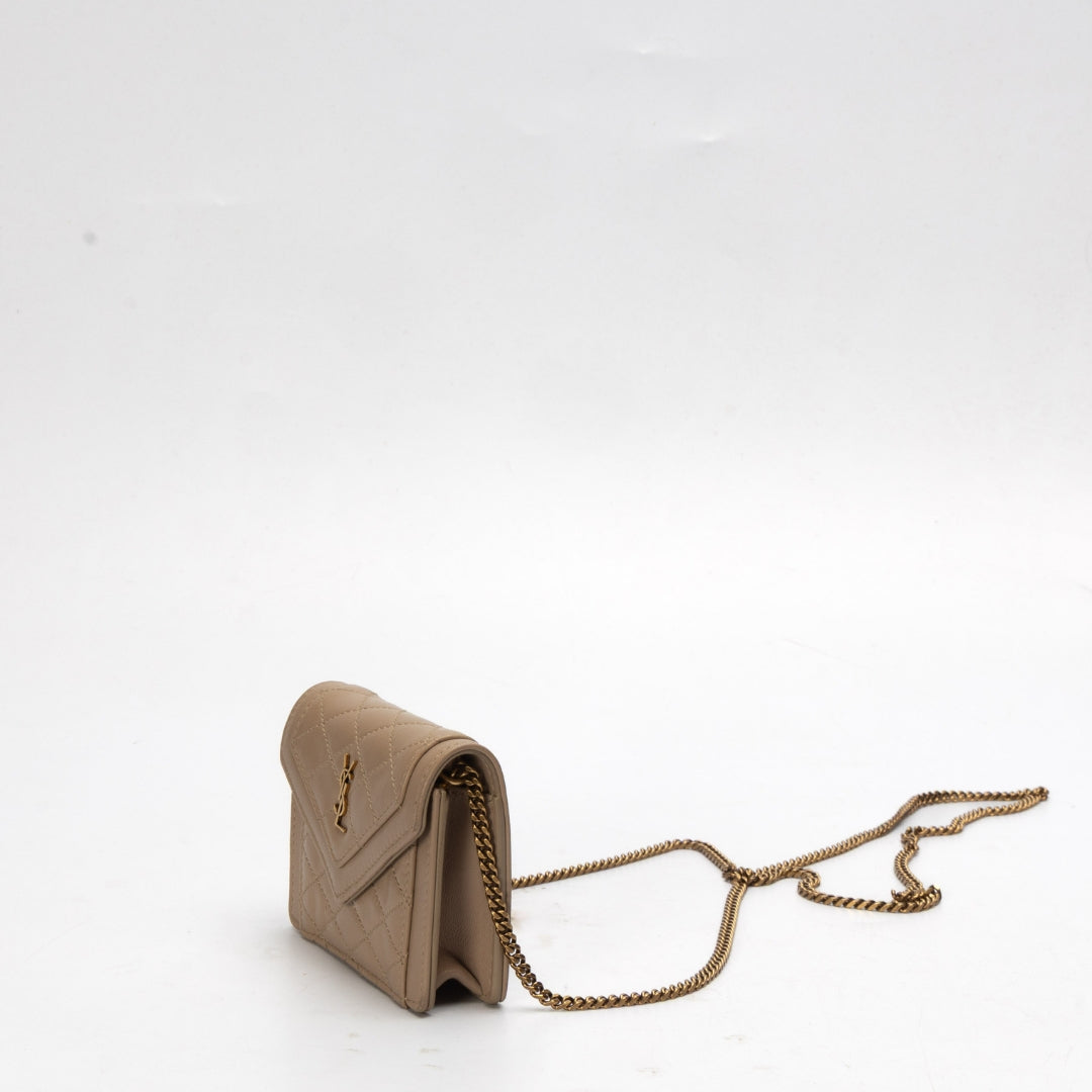 Saint Laurent Quilted Micro Gaby Crossbody Bag