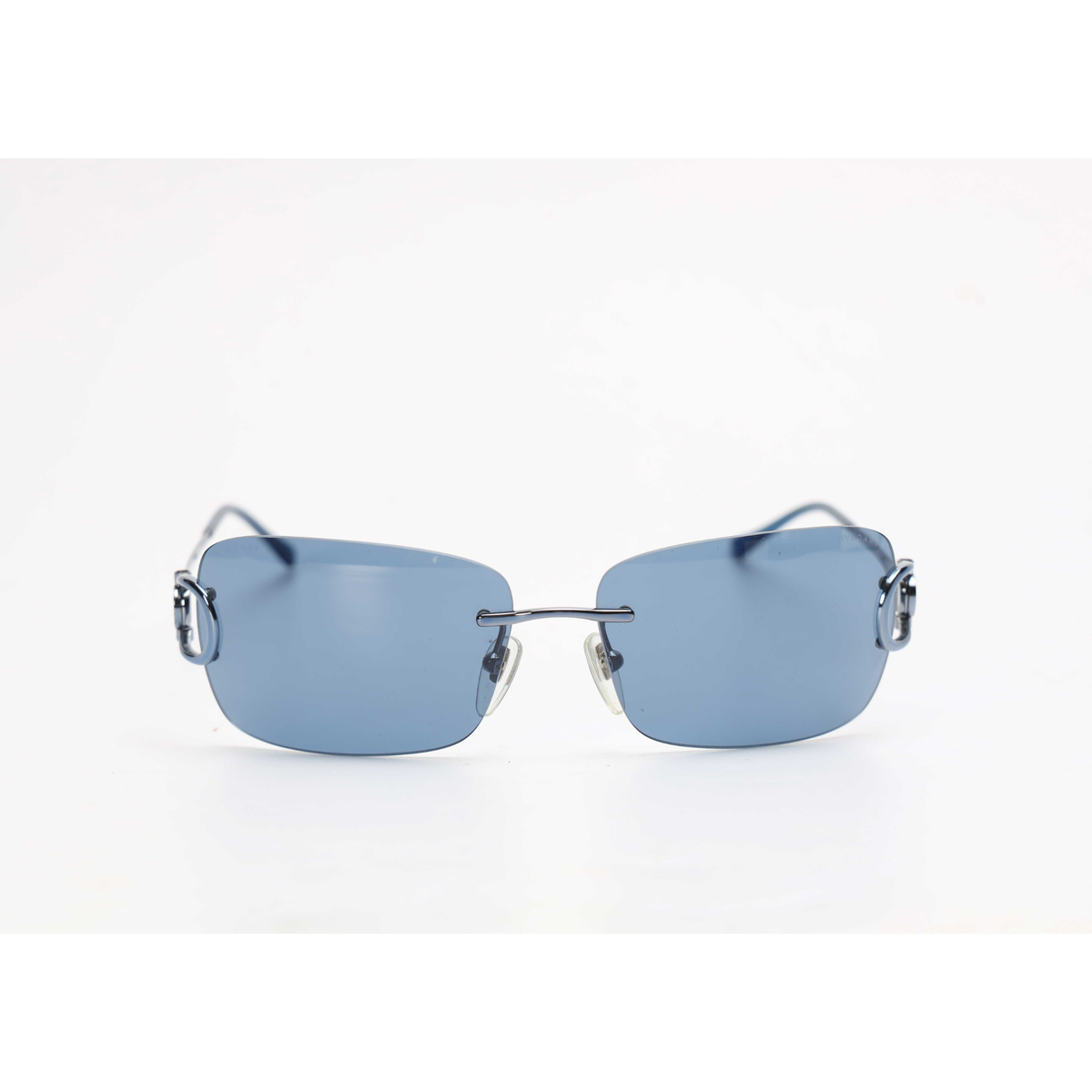 Bulgari Rectangle Frame Blue Sunglasses