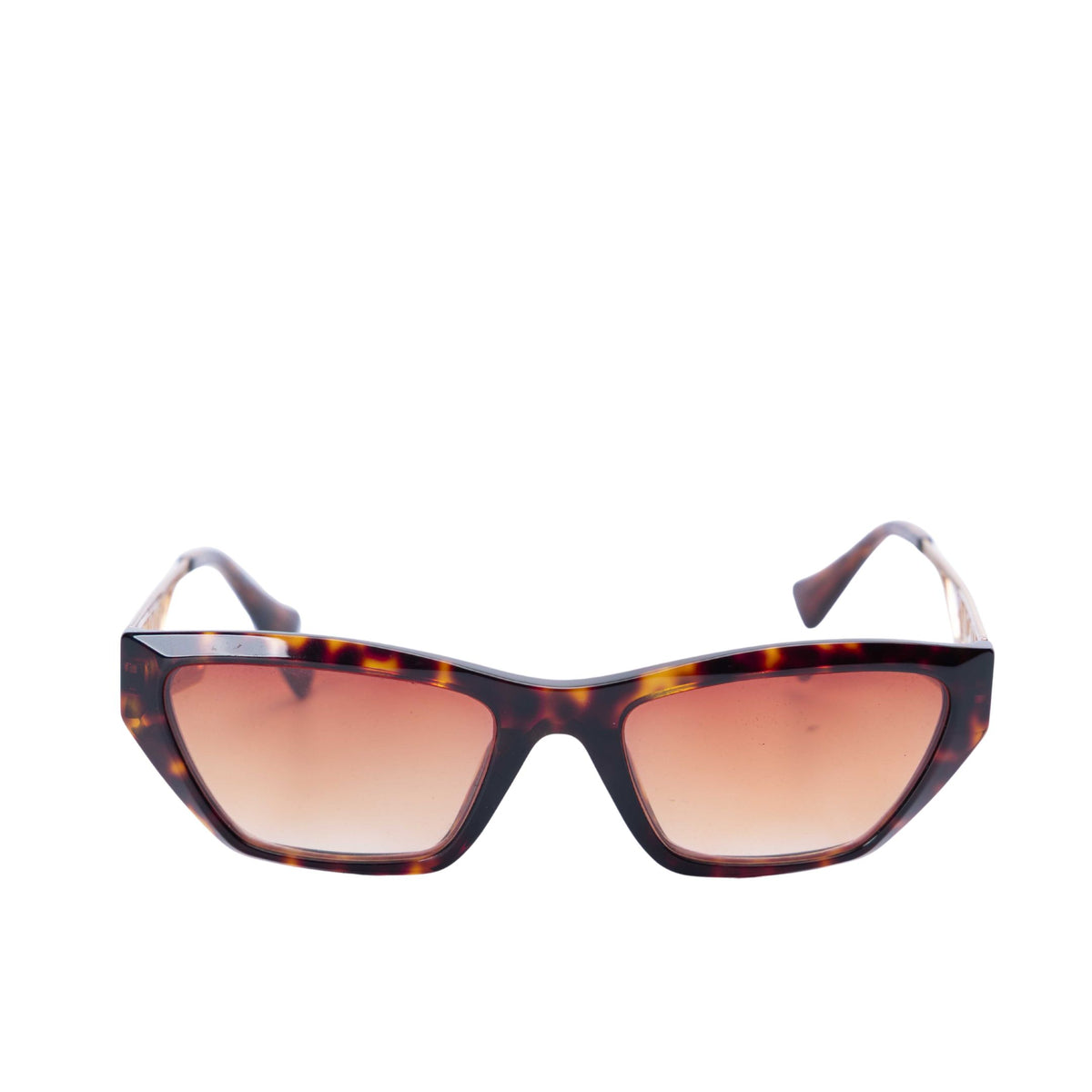 Versace Women's Cat Eye Brown Sunglasses