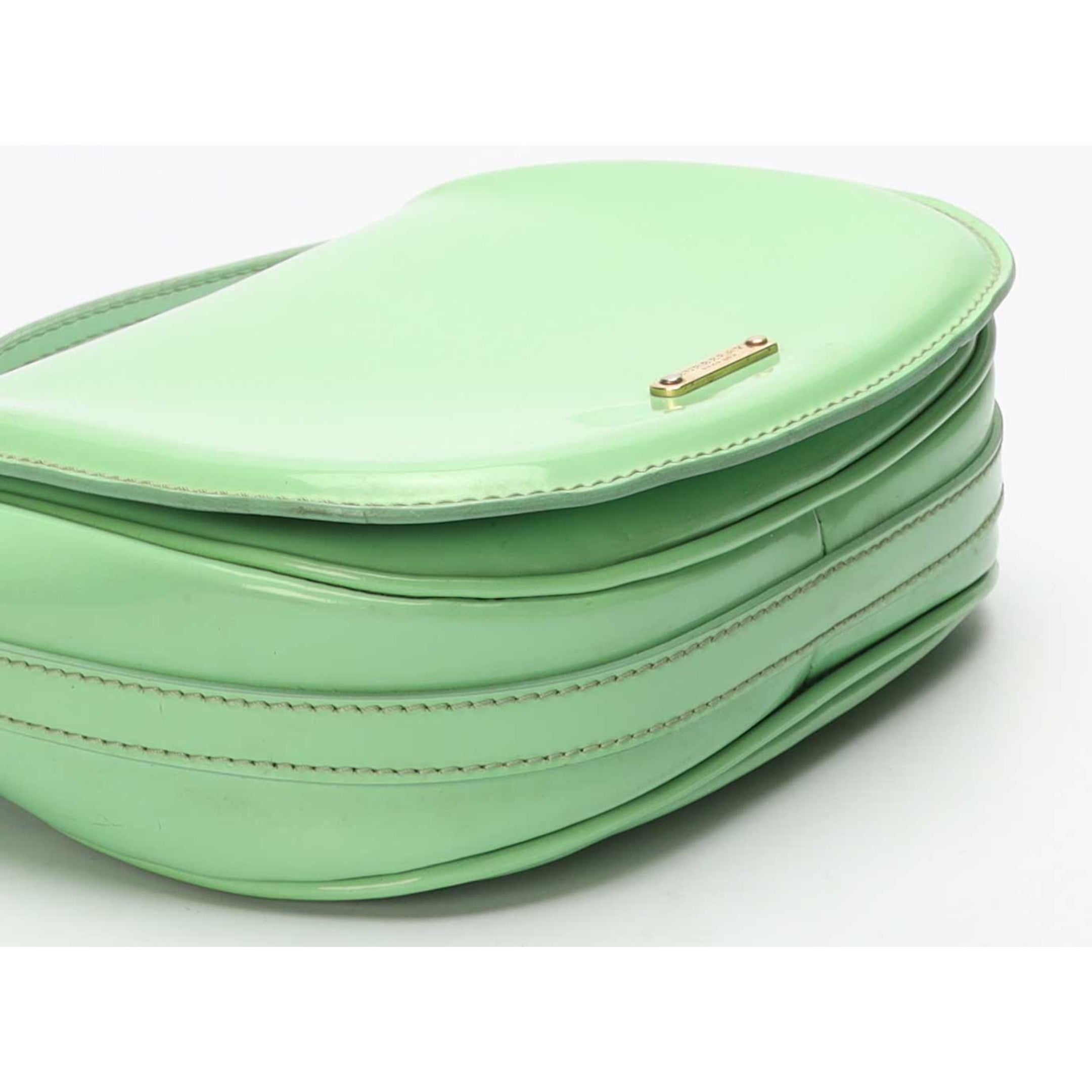 Burberry Green Patent Leather Crossbody Bag