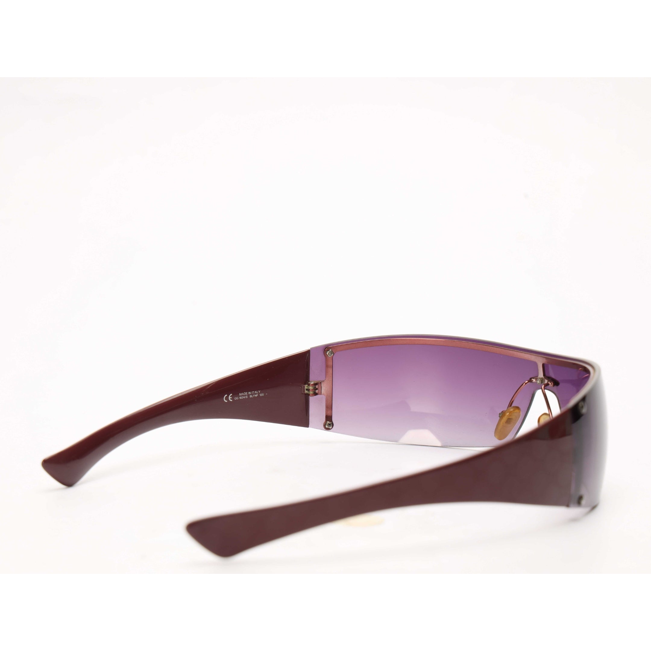Gucci Purple GG Rectangle Shield Women Sunglasses
