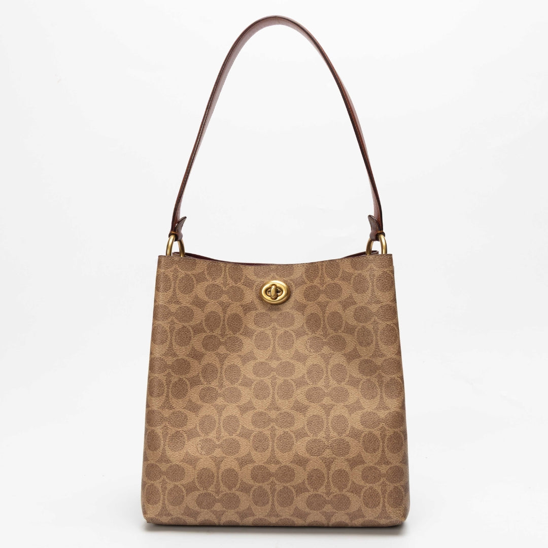 Coach Willow Bucket Bag In Signature Canvas