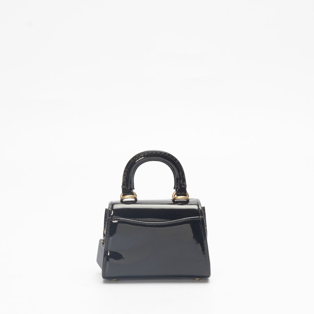Coach Sammy Black Top Handle Mini Sling Bag