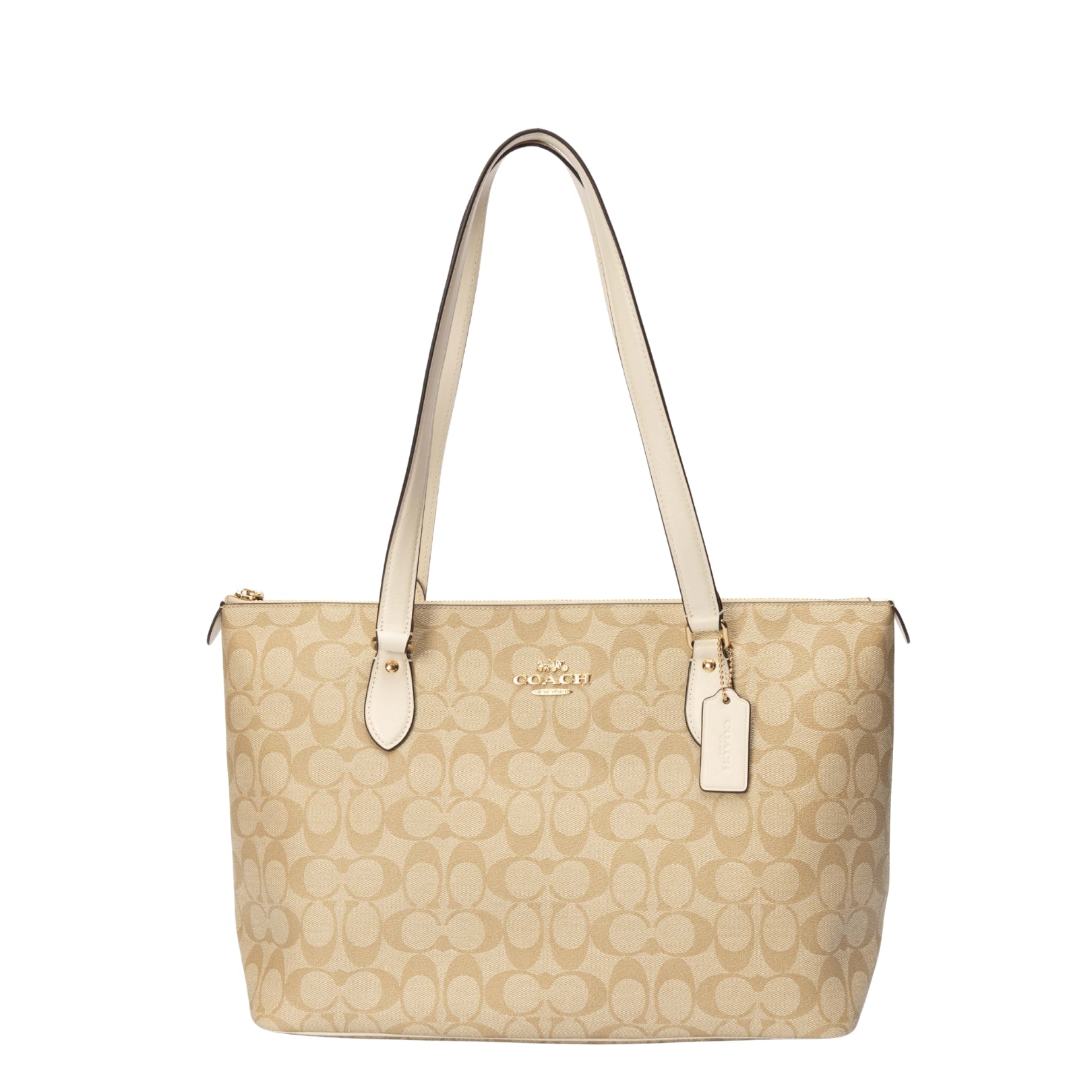 Coach Gallery  Beige Medium Tote Bag