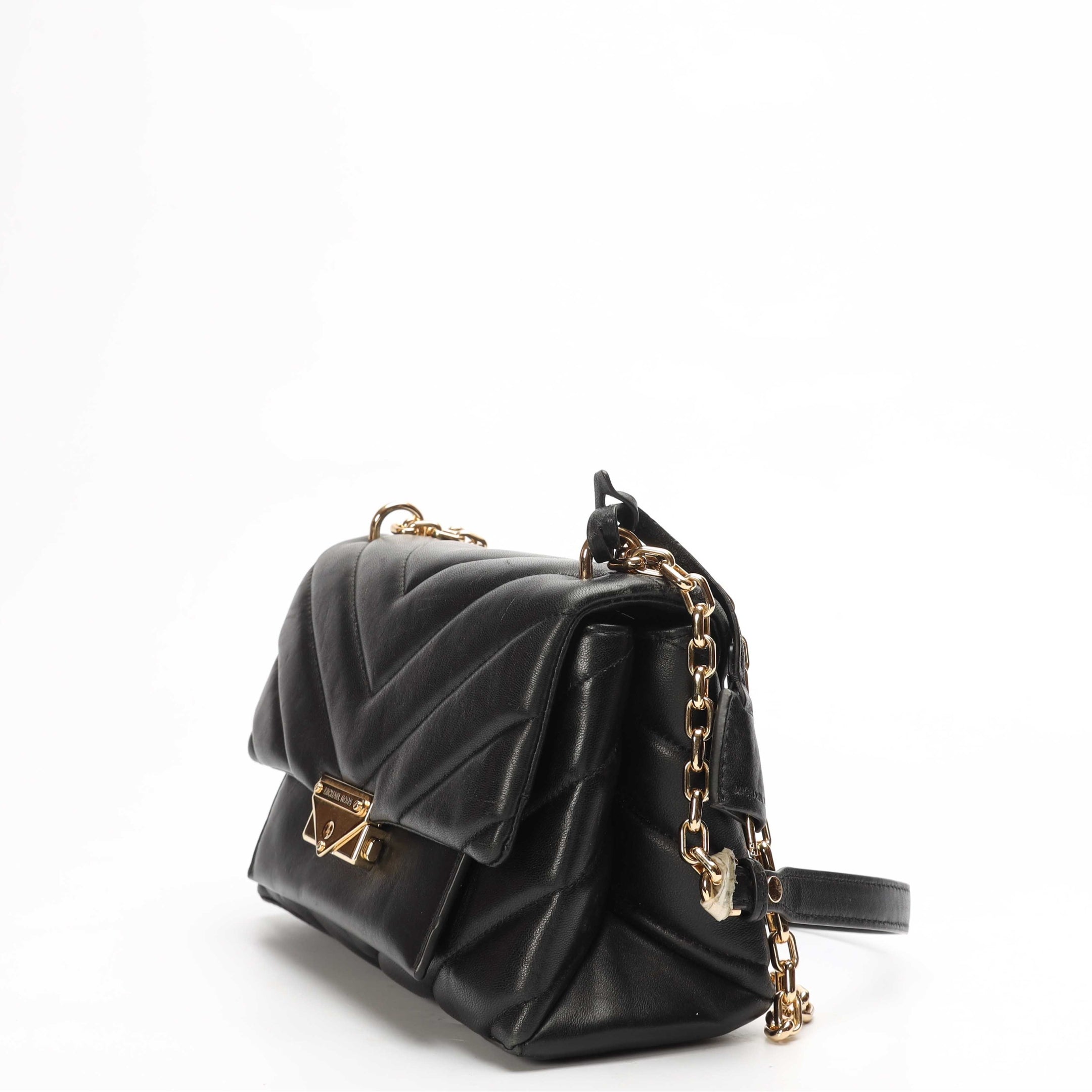 Michael Kors Black Quilted Cece Shoulder Bag
