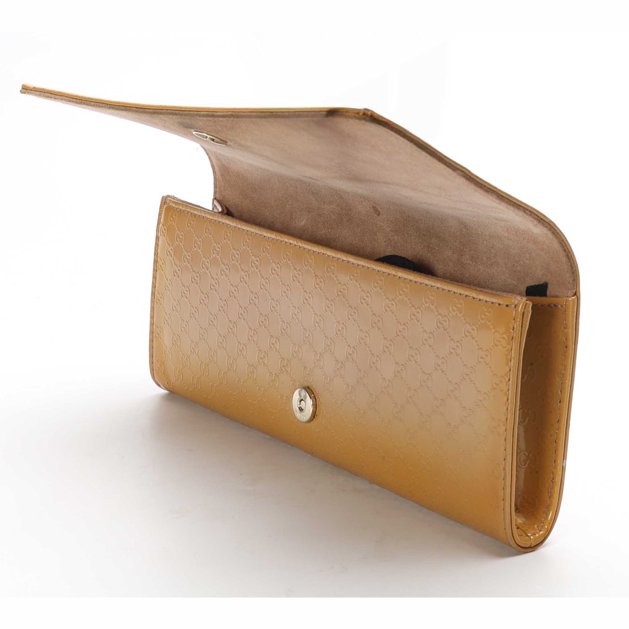 Gucci Yellow Microguccissima Broadway Clutch
