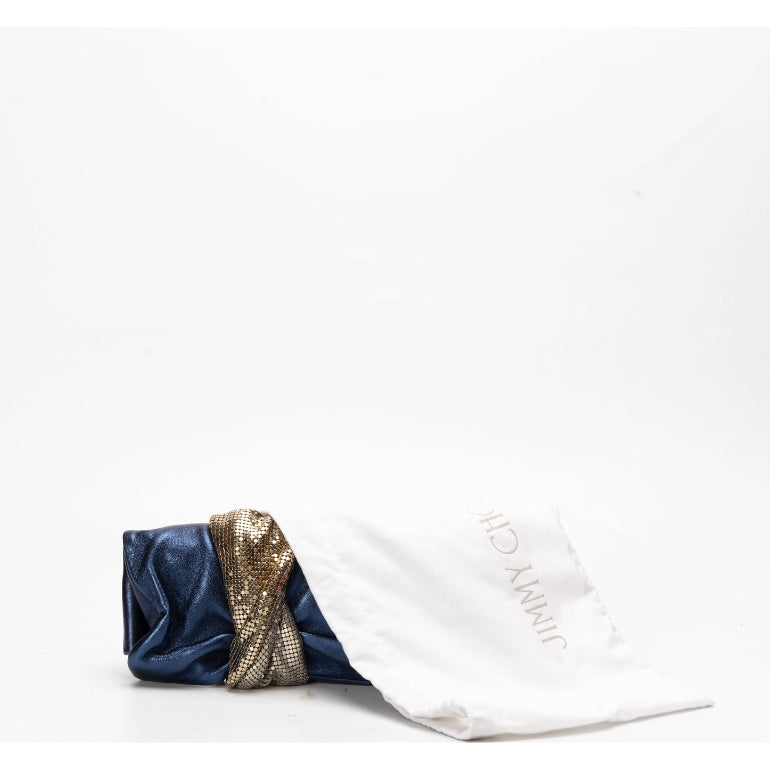 Jimmy Choo Shimmering Suede Chandra Clutch