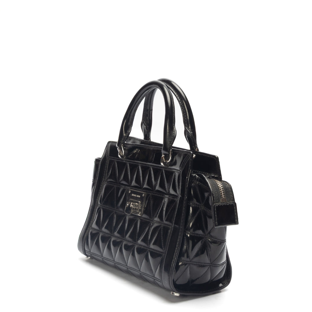 Michael Kors Vivianne Black Convertible Satchel