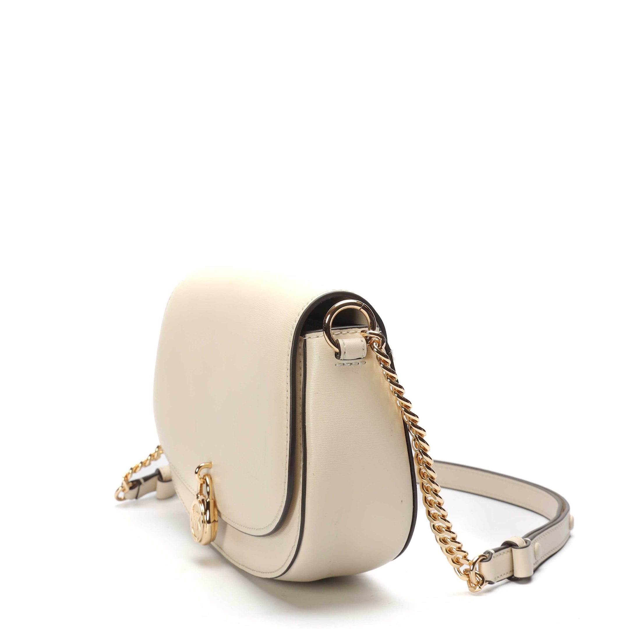 Michael Kors Mila Medium Cream Messenger Bag