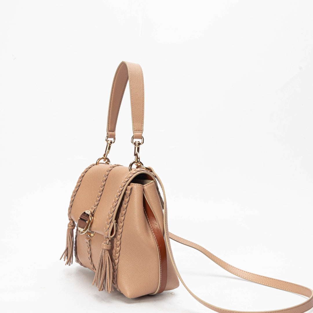 Chloe Penelope Beige Convertible Satchel
