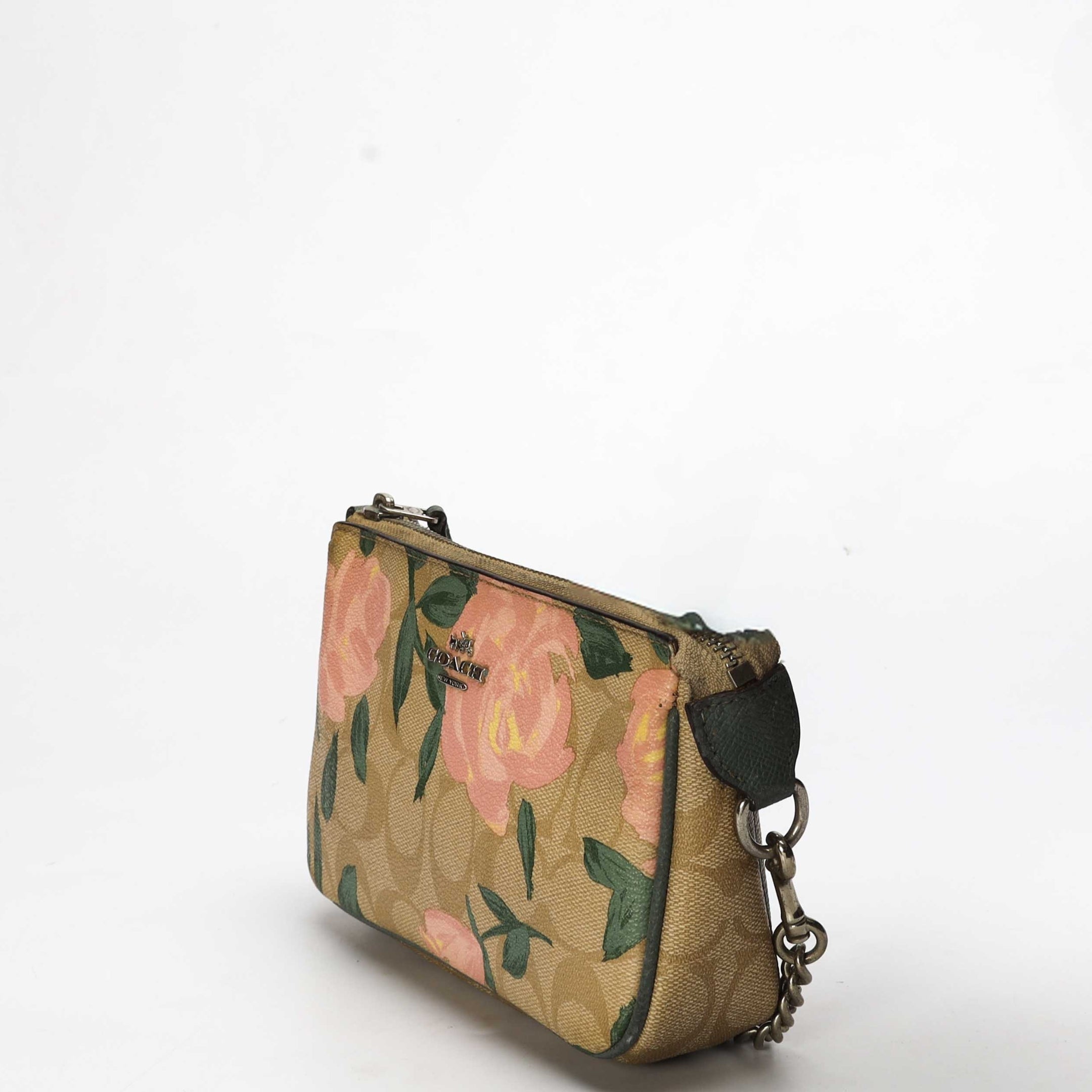 Coach Nolita 19 Floral Print Signature Canvas Pochette