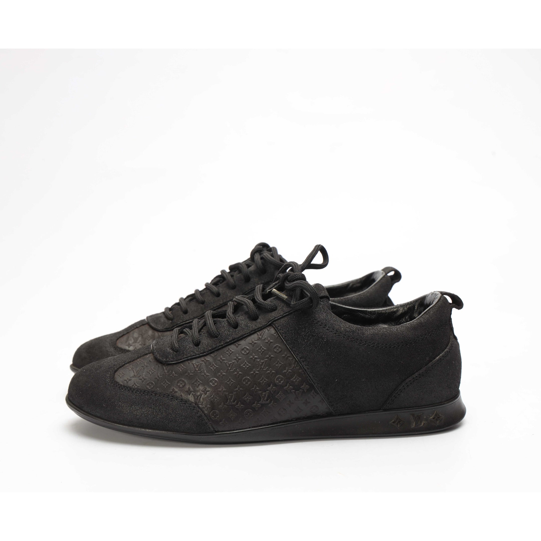 Louis Vuitton Monogram Suede Low Top Sneakers