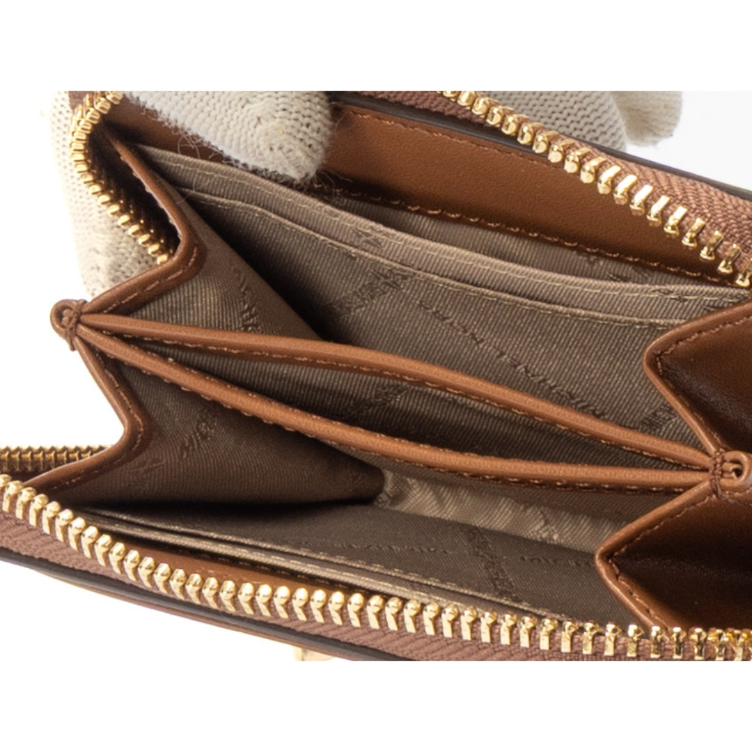 Michael Kors Jet Set Small Logo Zip-Around Card Case