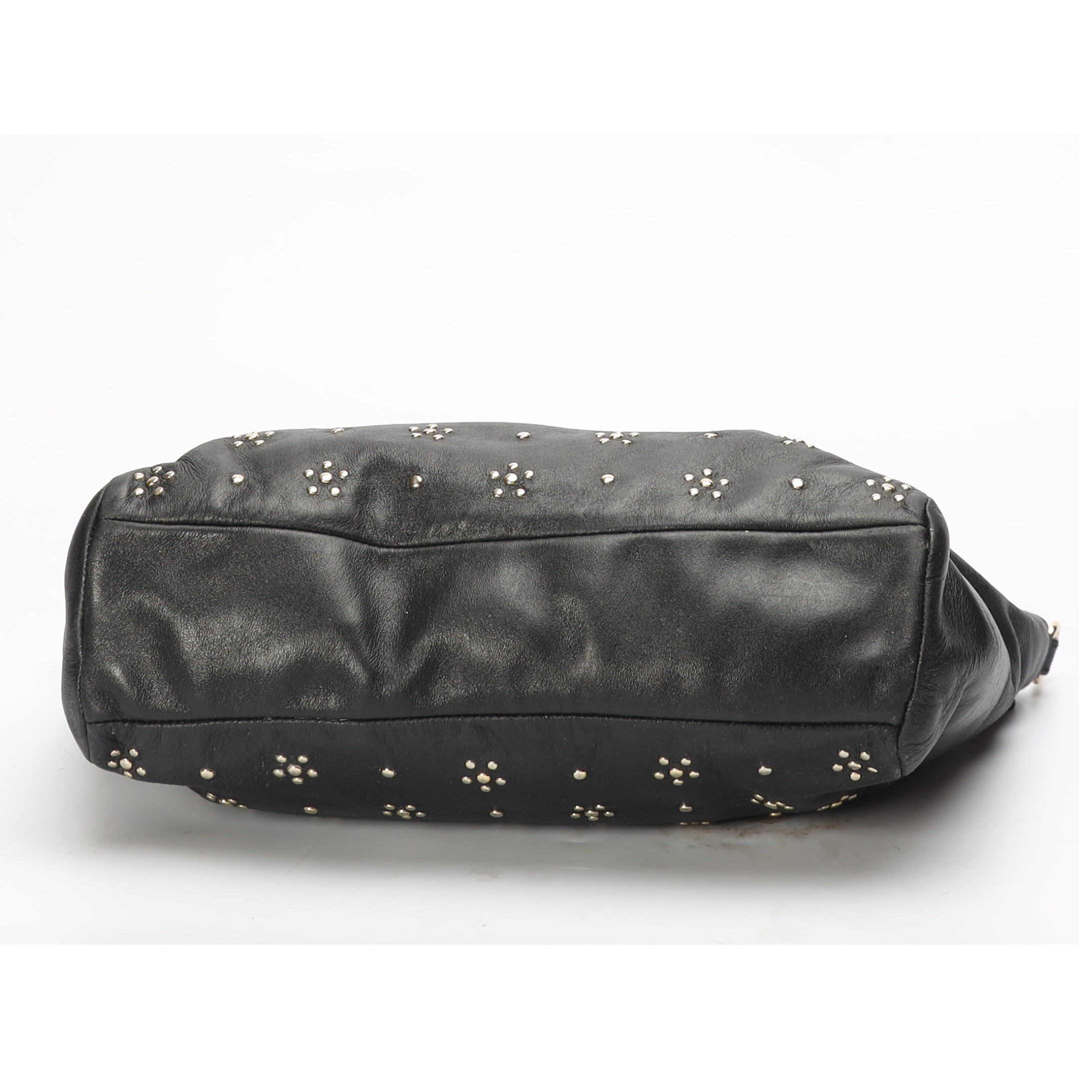 Coach Black Kelsey Studded Convertible Satchel