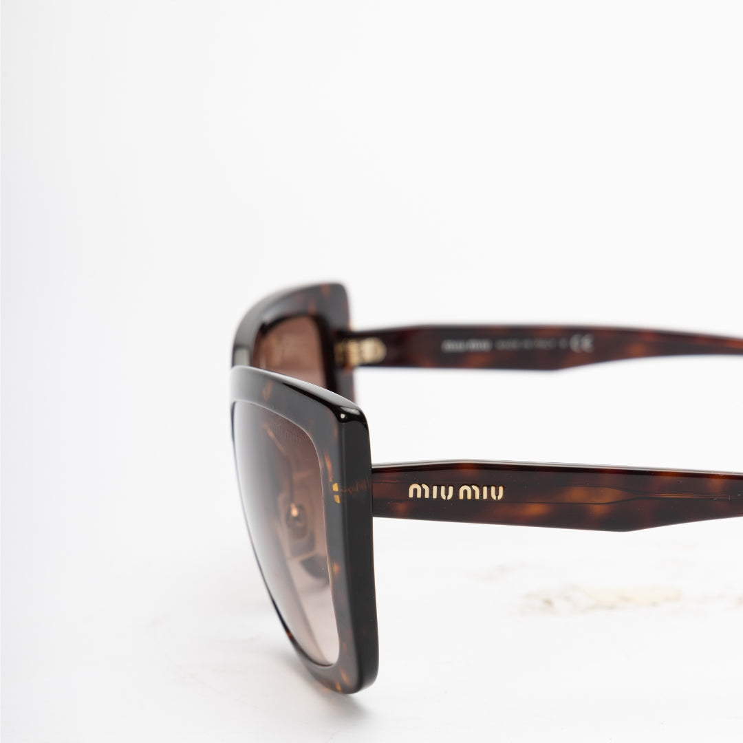 Miu Miu Women Brown Havana Sunglasses