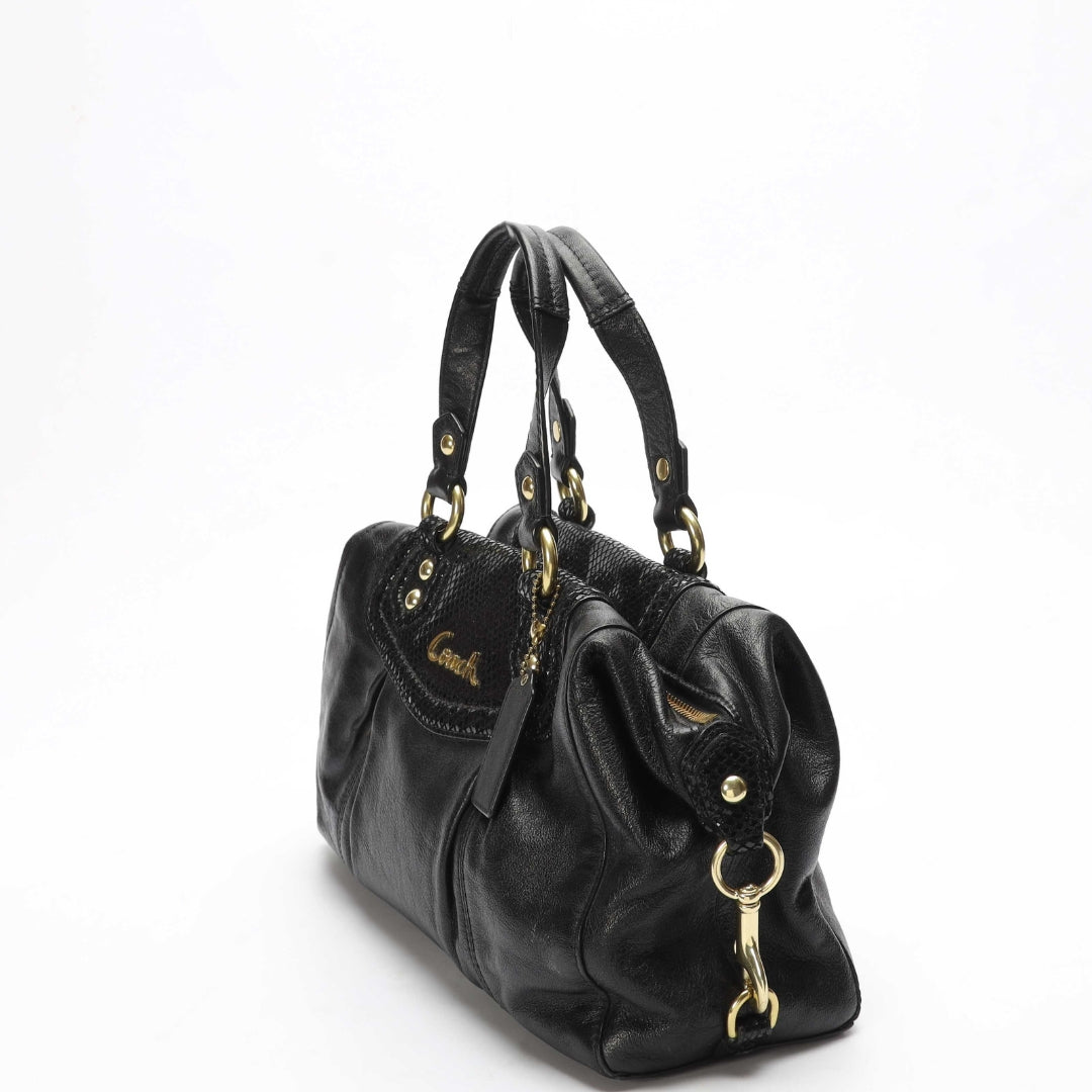 Coach Ashley Black Convertible Satchel