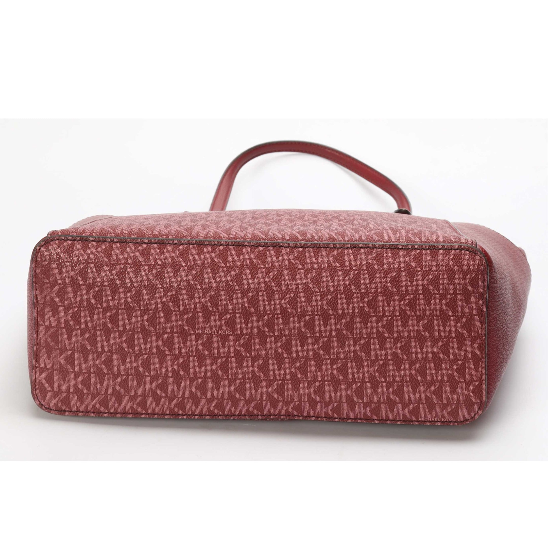 Michael Kors Maroon Charlotte Logo Tote