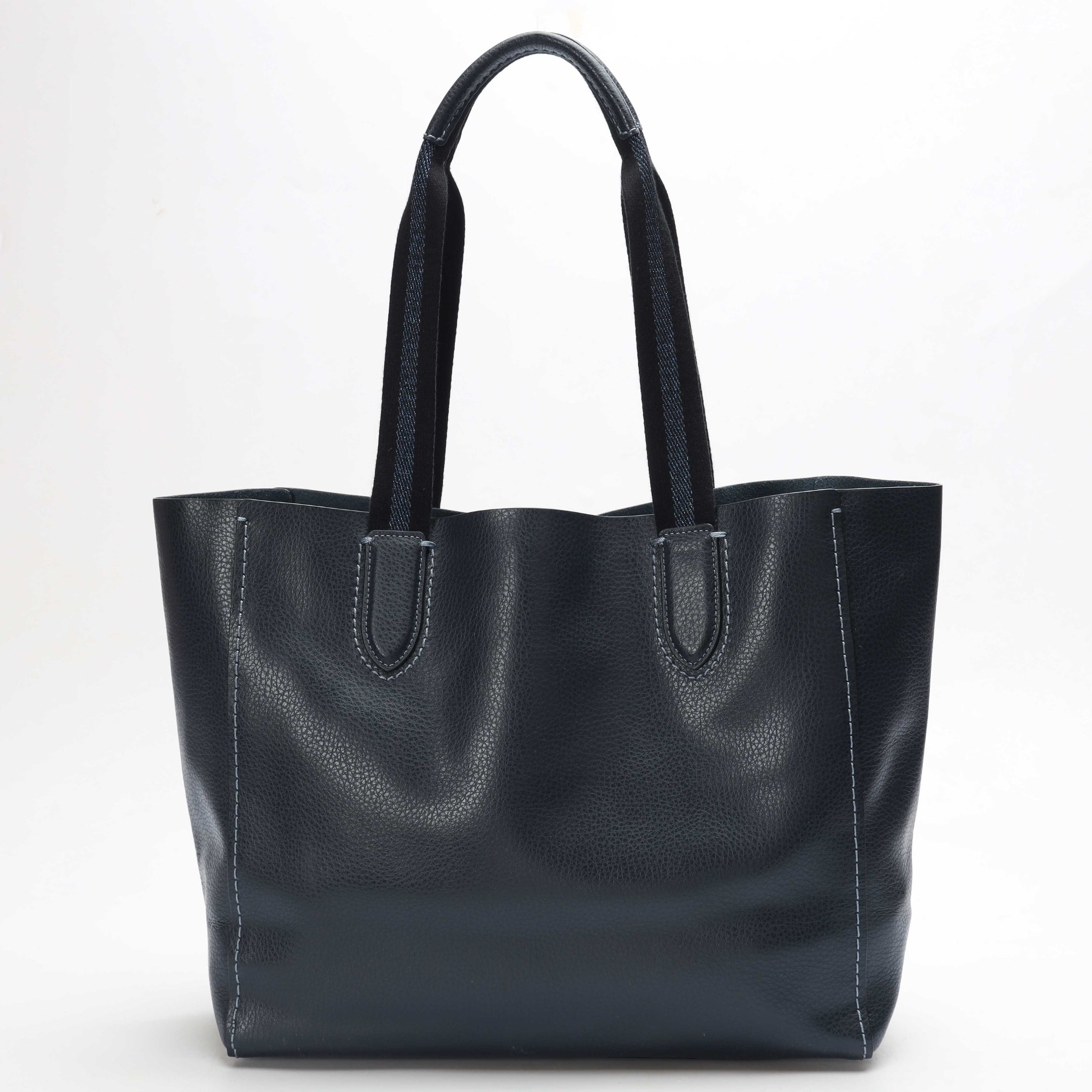 Coach Navy Horse & Carriage Derby Tote