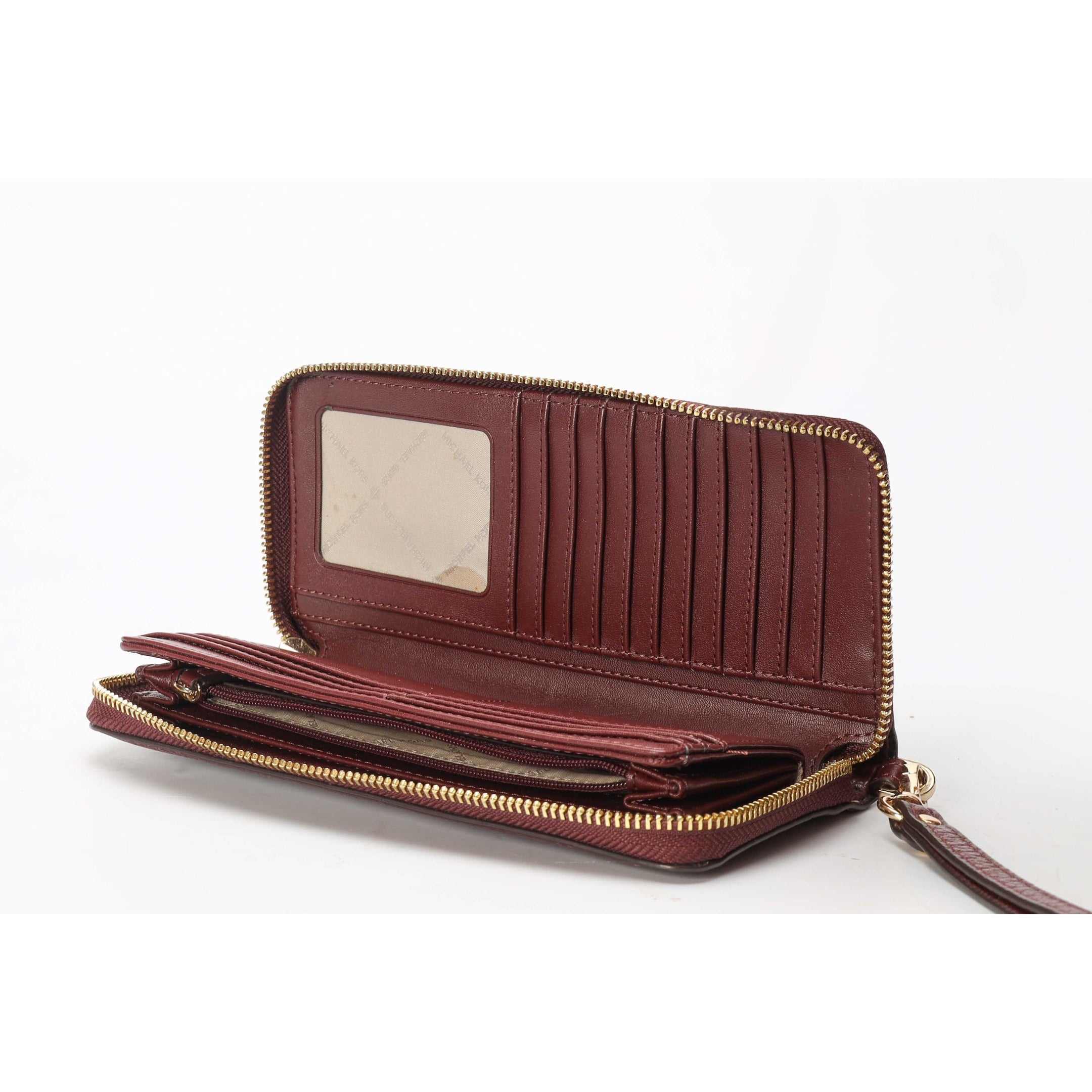 Michael Kors Jet Set Burgundy Zip Around Wallet