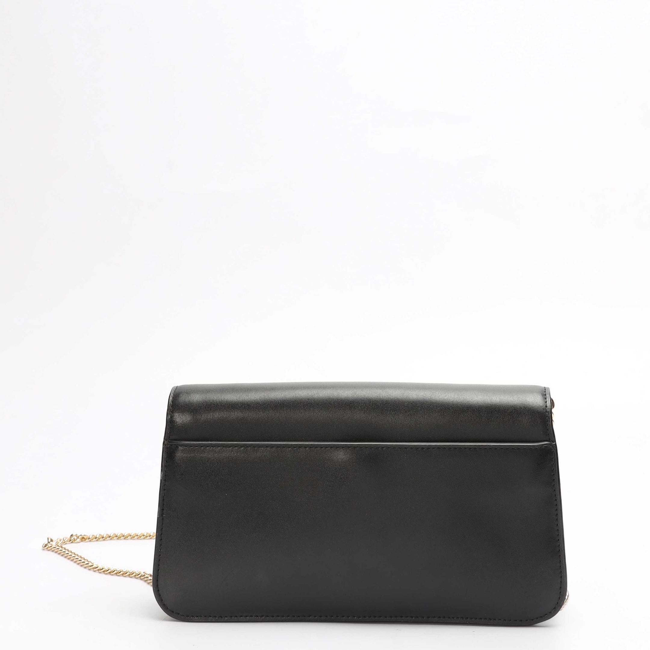 Michael Kors Black Mott Clutch Crossbody Bag