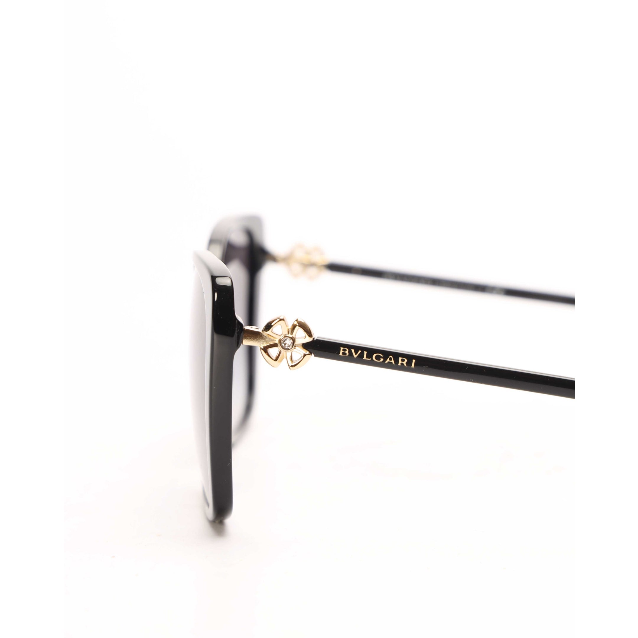 Bvlgari Acetate Square Black Sunglasses